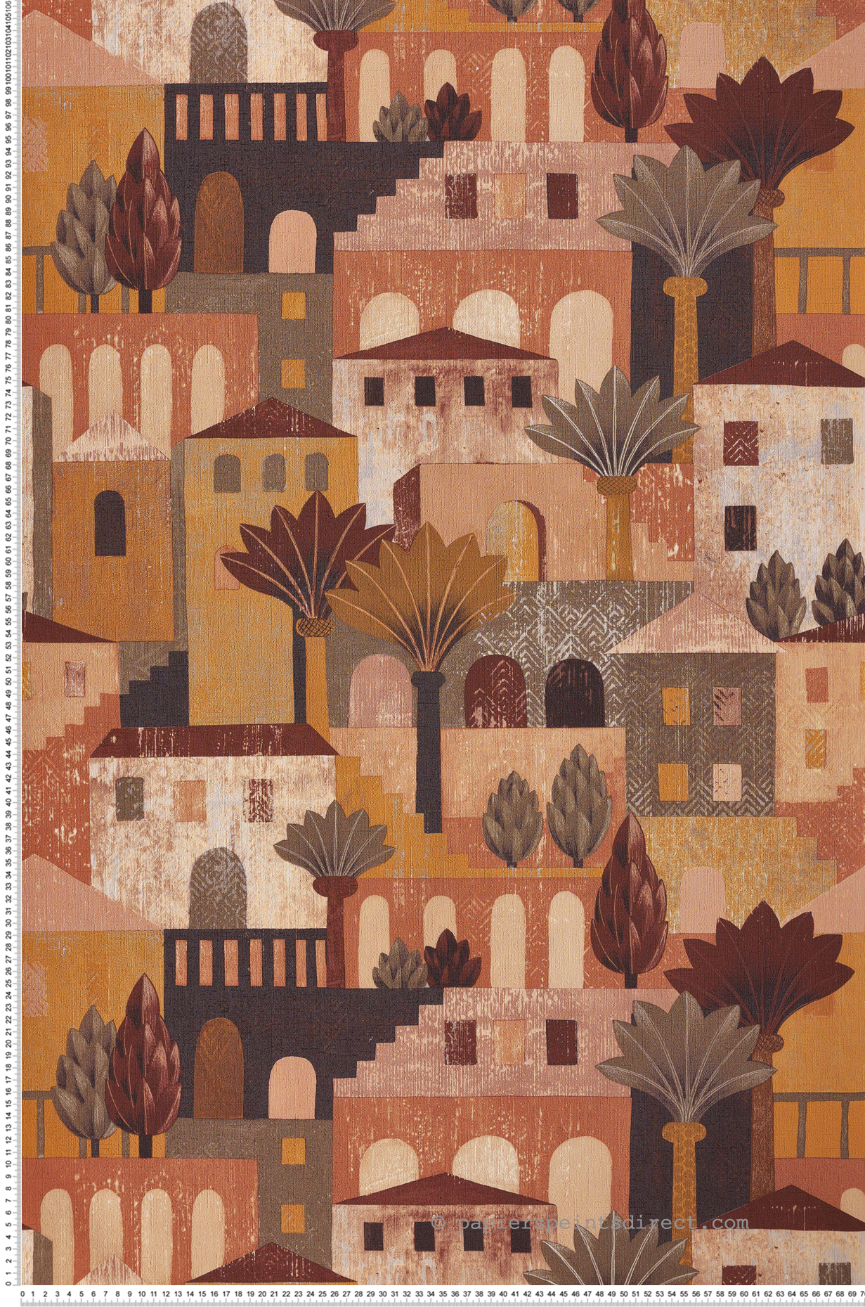 Papier peint Maison Monterosso terre de sienne - Aventura de Casamance | Réf. CAS-75541834