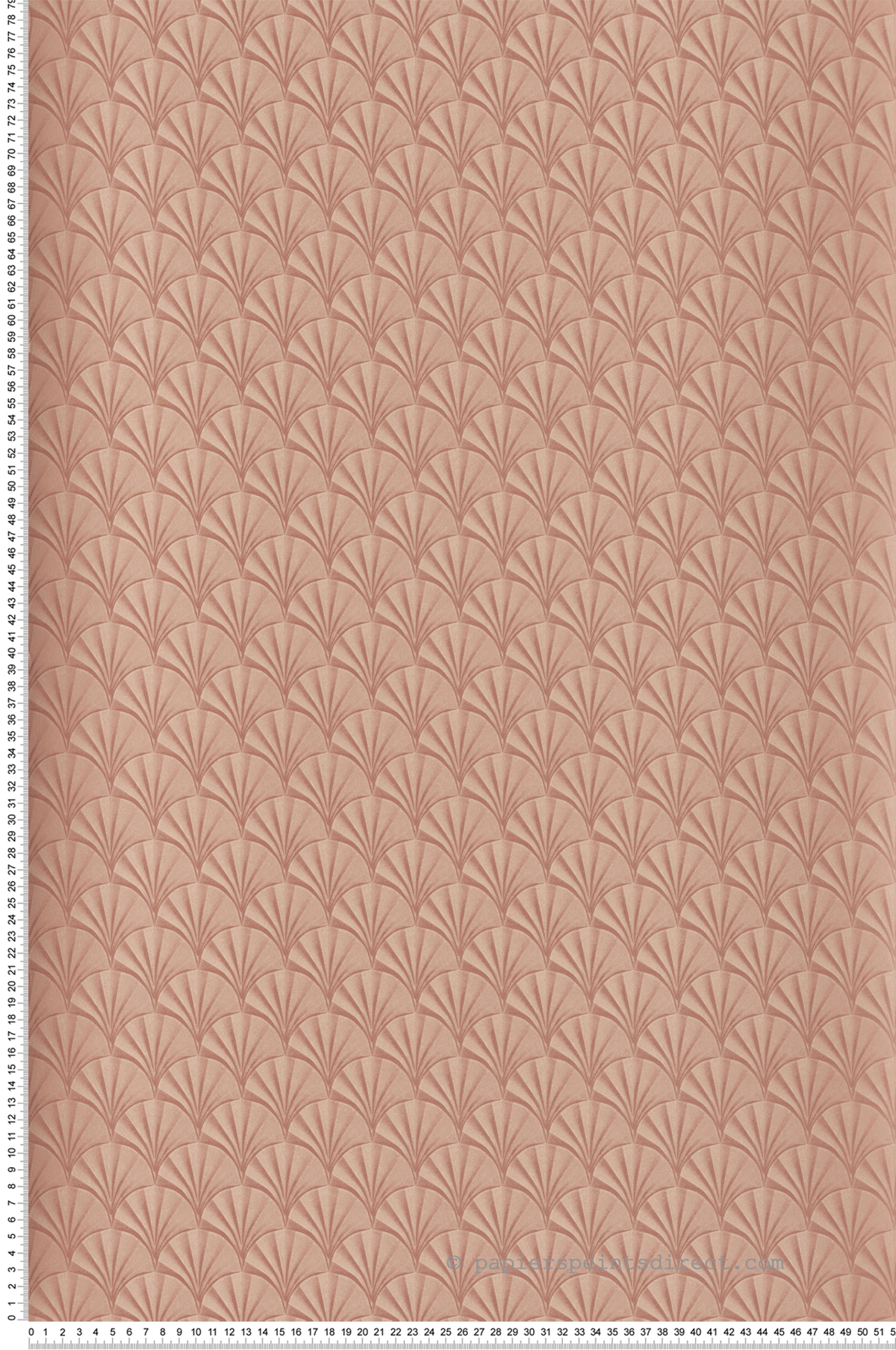 Papier peint Feuilles Palmiers rose - Elodie 1838 Wallcoverings d'Initiales | Réf. INI-90714203