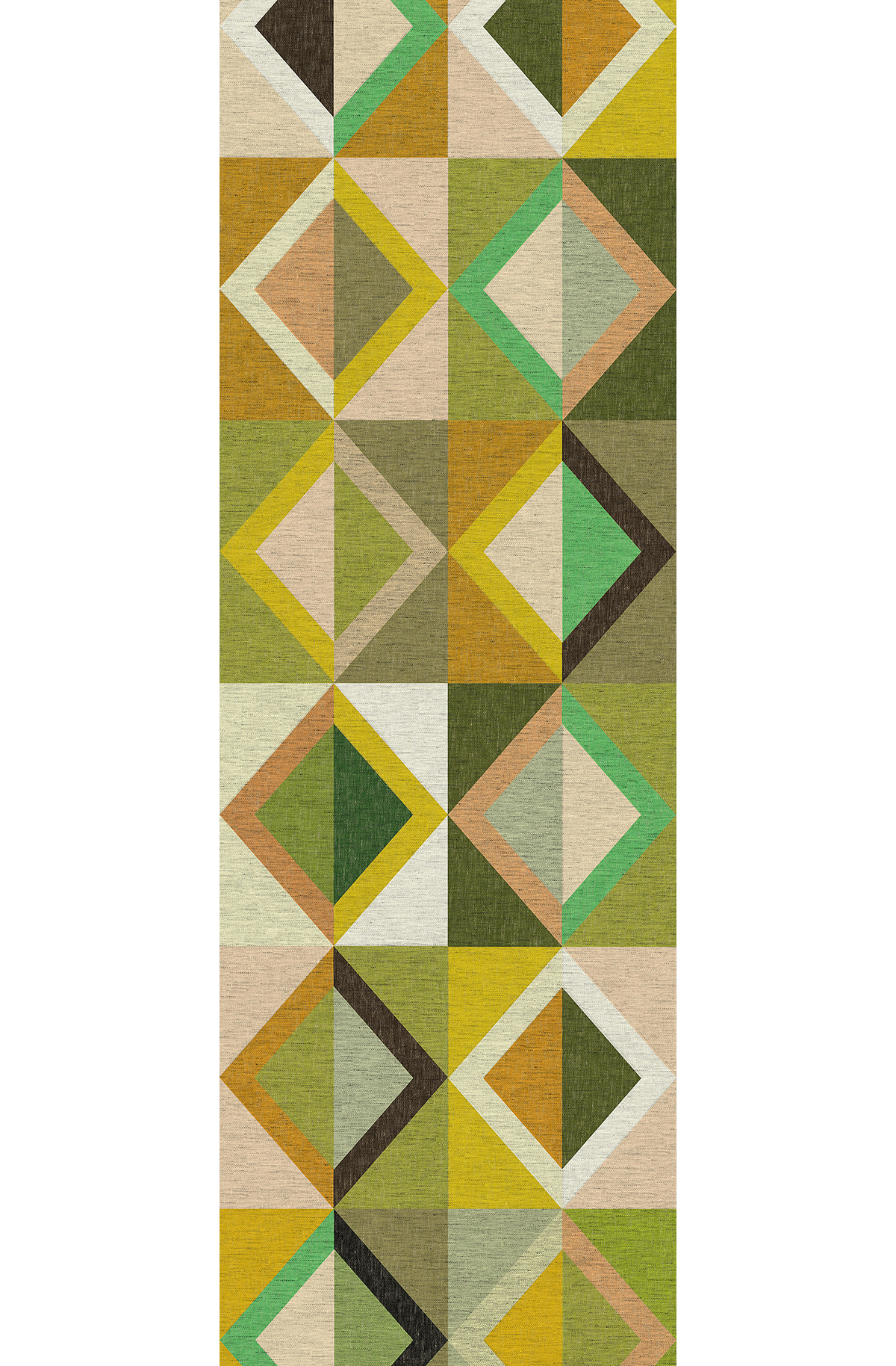 Papier peint panoramique Géométrique Lunca vert - A H260 - Joy de Masureel | Réf. MAS-DGJOY4021-260