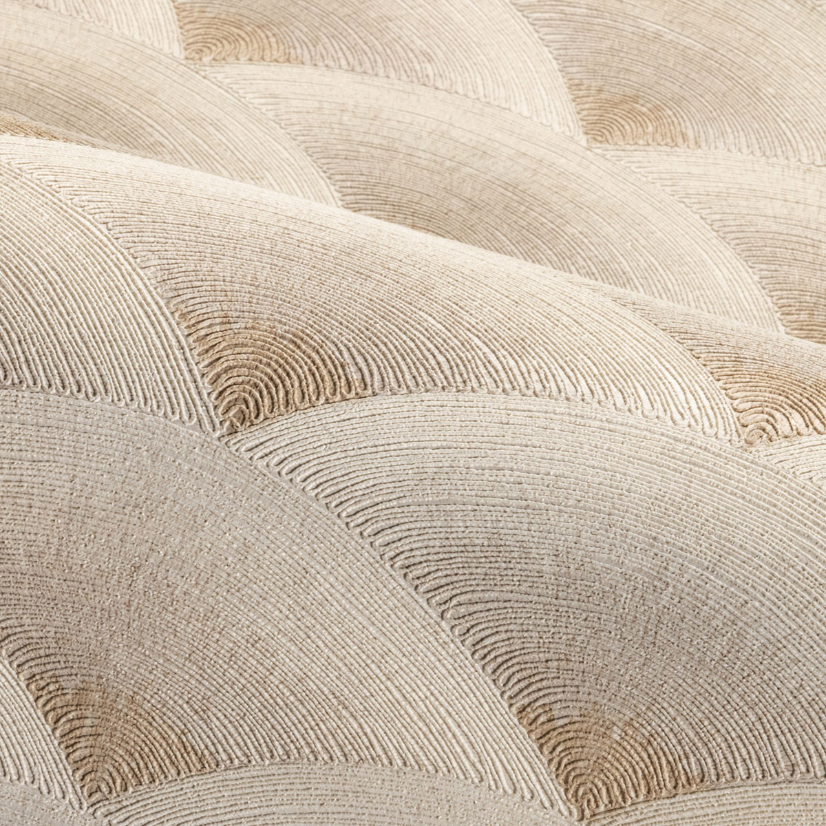 Papier peint Eventail Nami latte ivoire - Légendes de Casamance | Réf. CAS-70090916