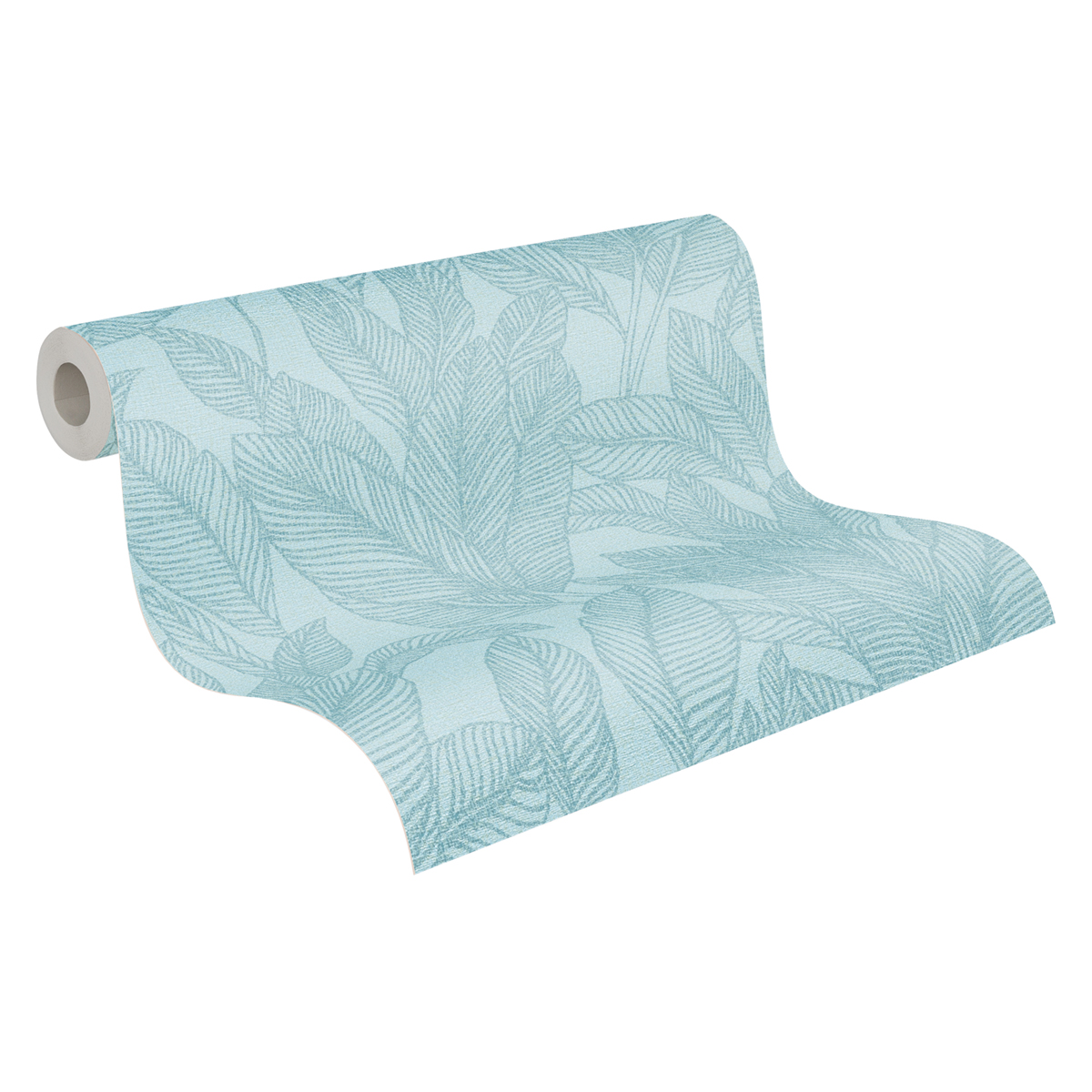 Papier peint Feuille Golden Fern bleu ciel - Cosmoliving d'A.S. Création ROLL | Réf. AS-790643