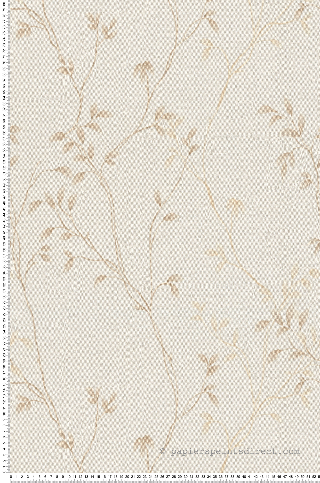 Papier peint Feuille Epurée beige crème - Pure Elegance d'A.S. Création | Réf. AS-397671