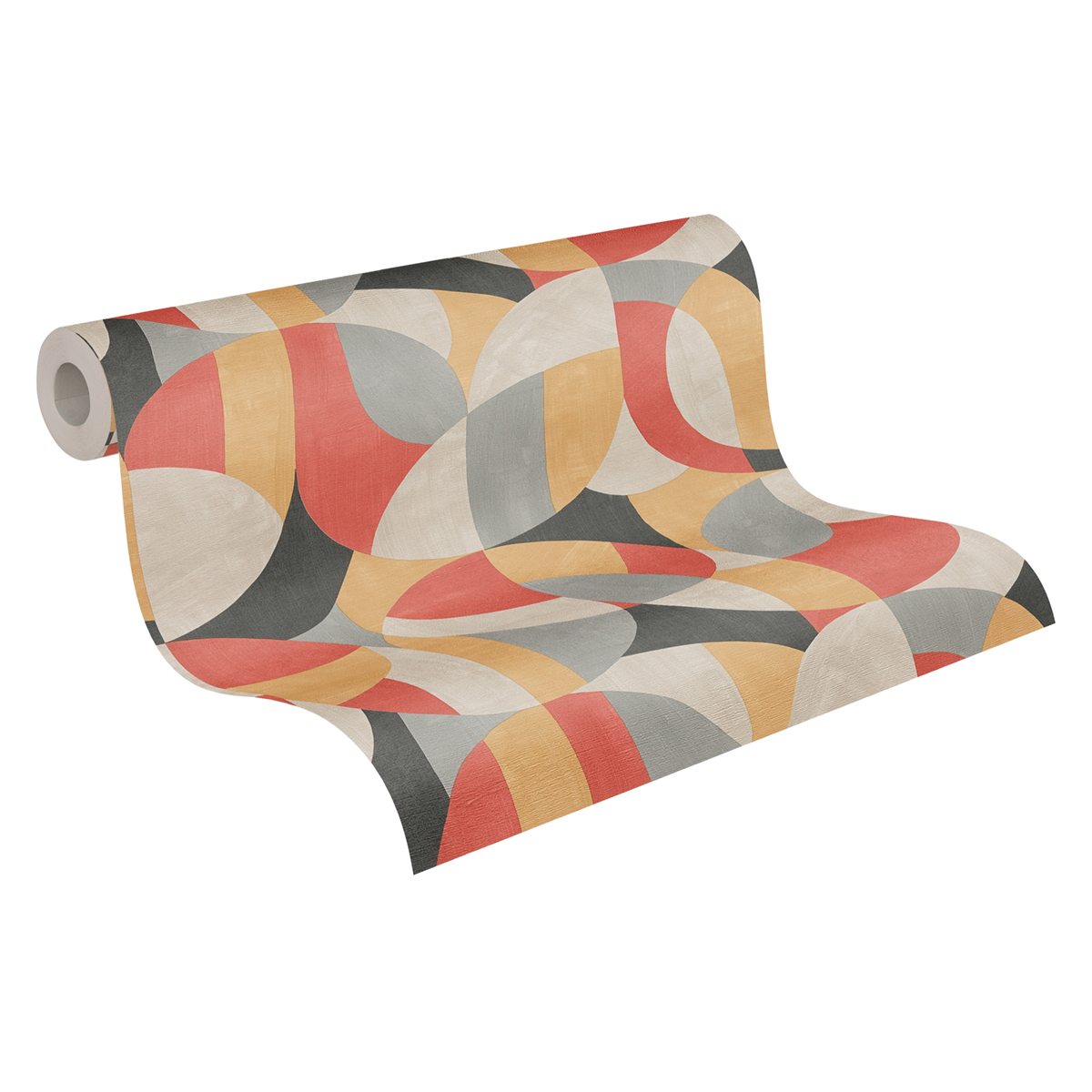 Papier peint Graphique Abstrait ocre rouge - French Affair d'A.S. Création ROLL | Réf. AS-399323