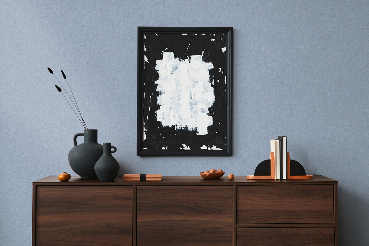 Papier peint Faux Uni Tissu Chiné lavande - Famous Garden d'A.S. Création | Réf. AS-393534