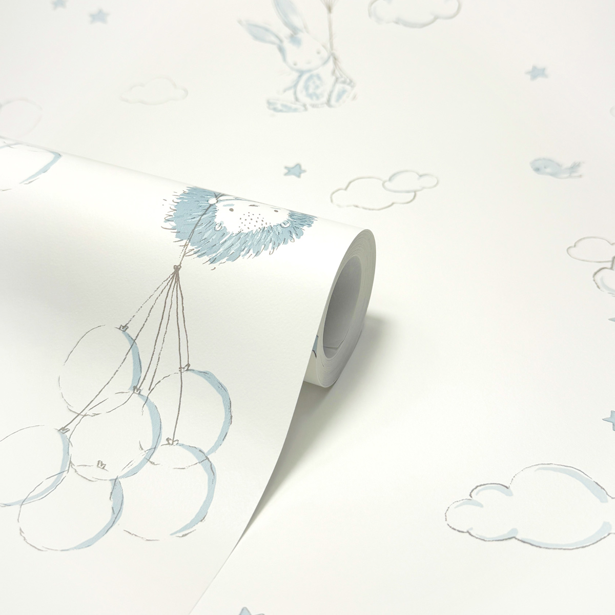 Papier peint Ballons Animaux bleu - Imagine de Lutèce ROLL | Réf. LTC-DL27554