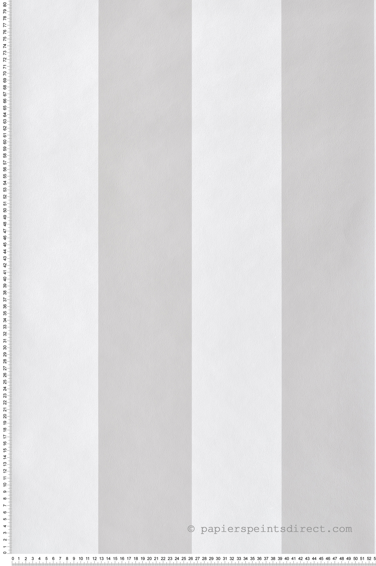 Papier peint Big Rayure gris blanc - Babyland 2 de Lutèce | Réf. LTC-14857