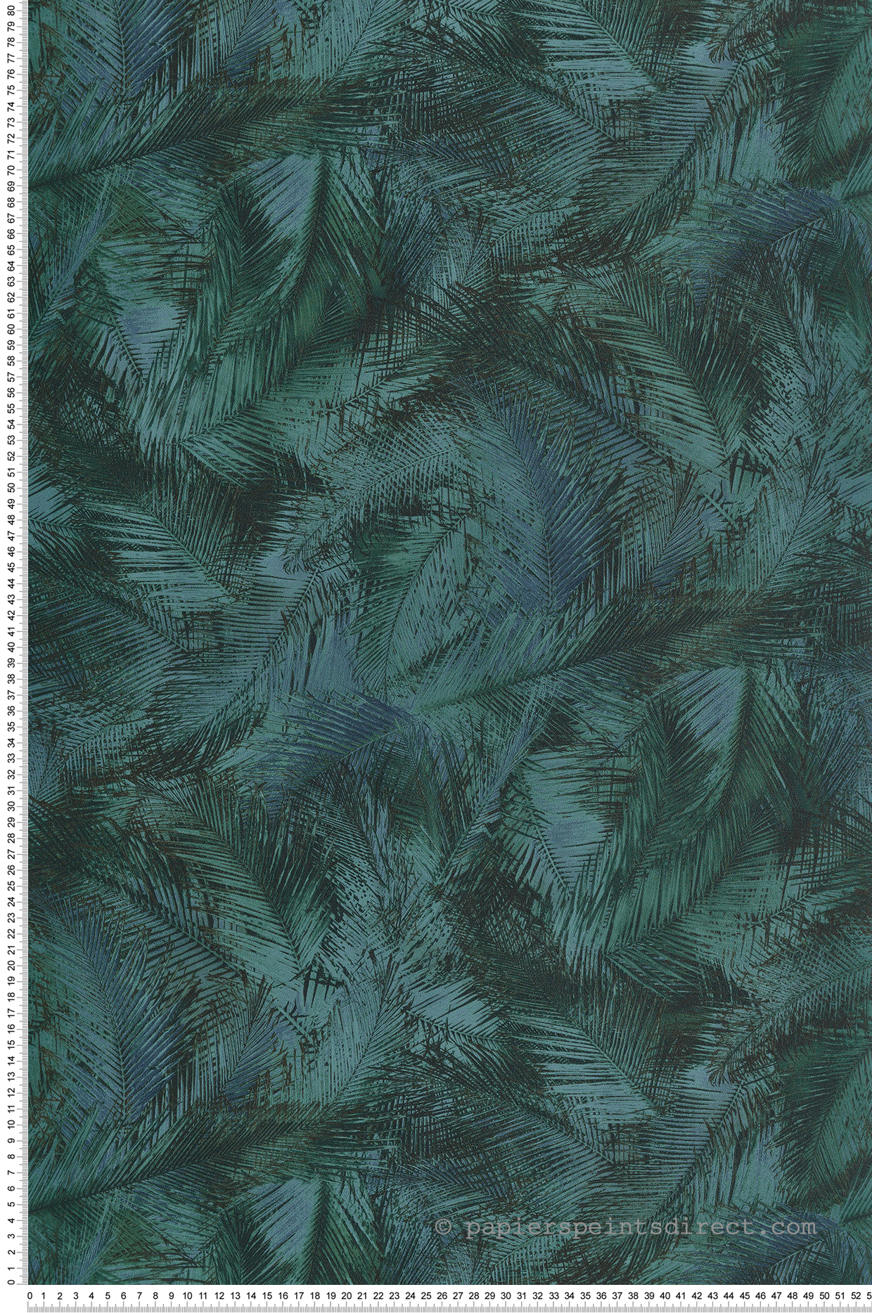 Papier peint Palme Oasis vert paon - Explore de Lutèce | LTC-EXP563
