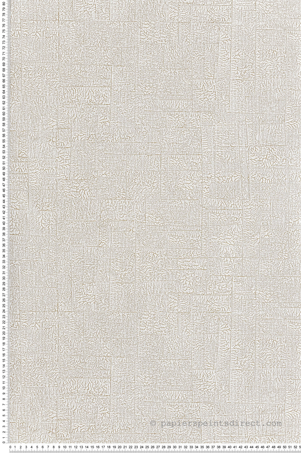 Papier peint Géométrie Minimaliste Ecume blanc doré - Sentier des Dunes de Casadéco | Réf. SENT200960202