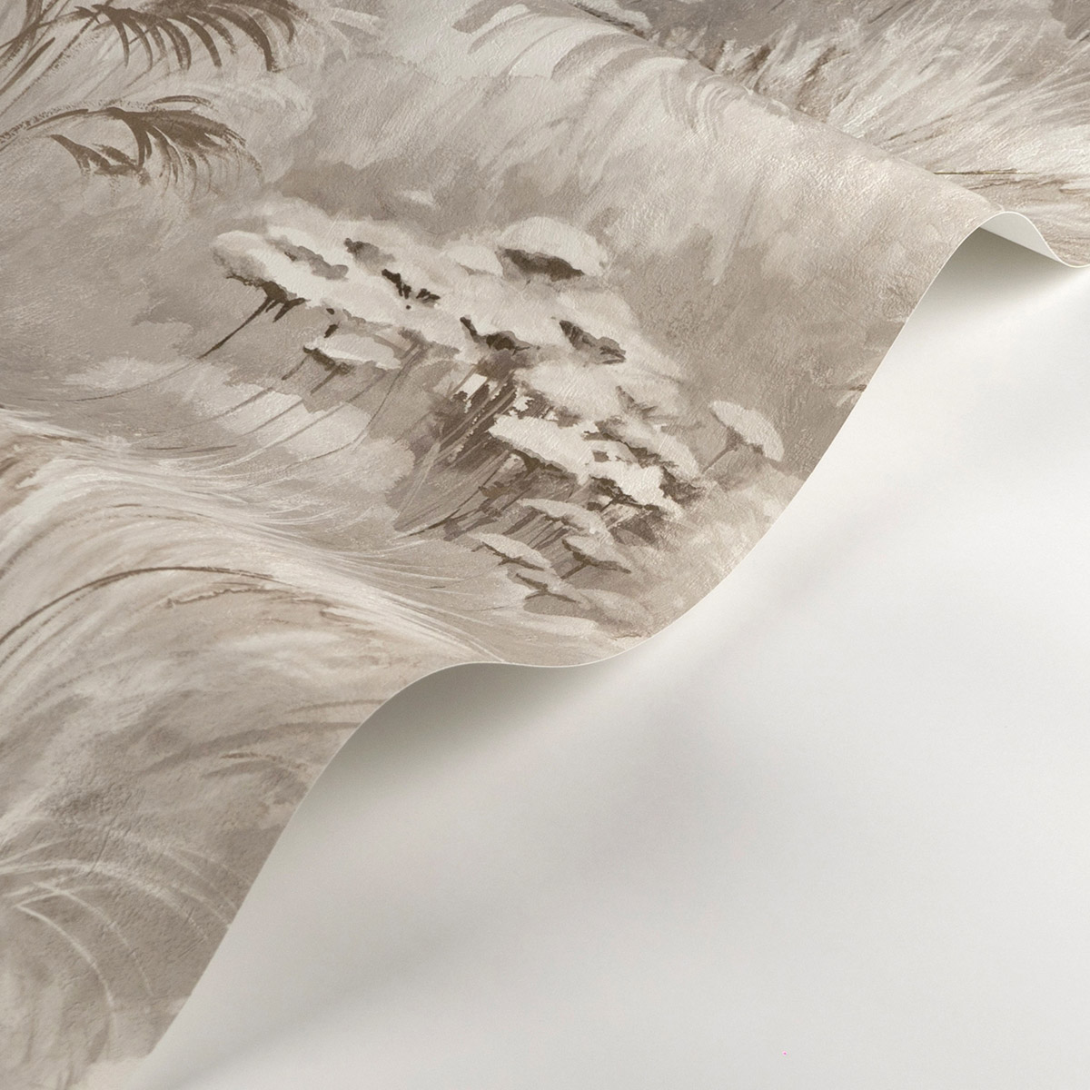 Papier peint Fleur Plante Oyat gris ombre - Sentier des Dunes de Casadéco AMBV | Réf. SENT200949155