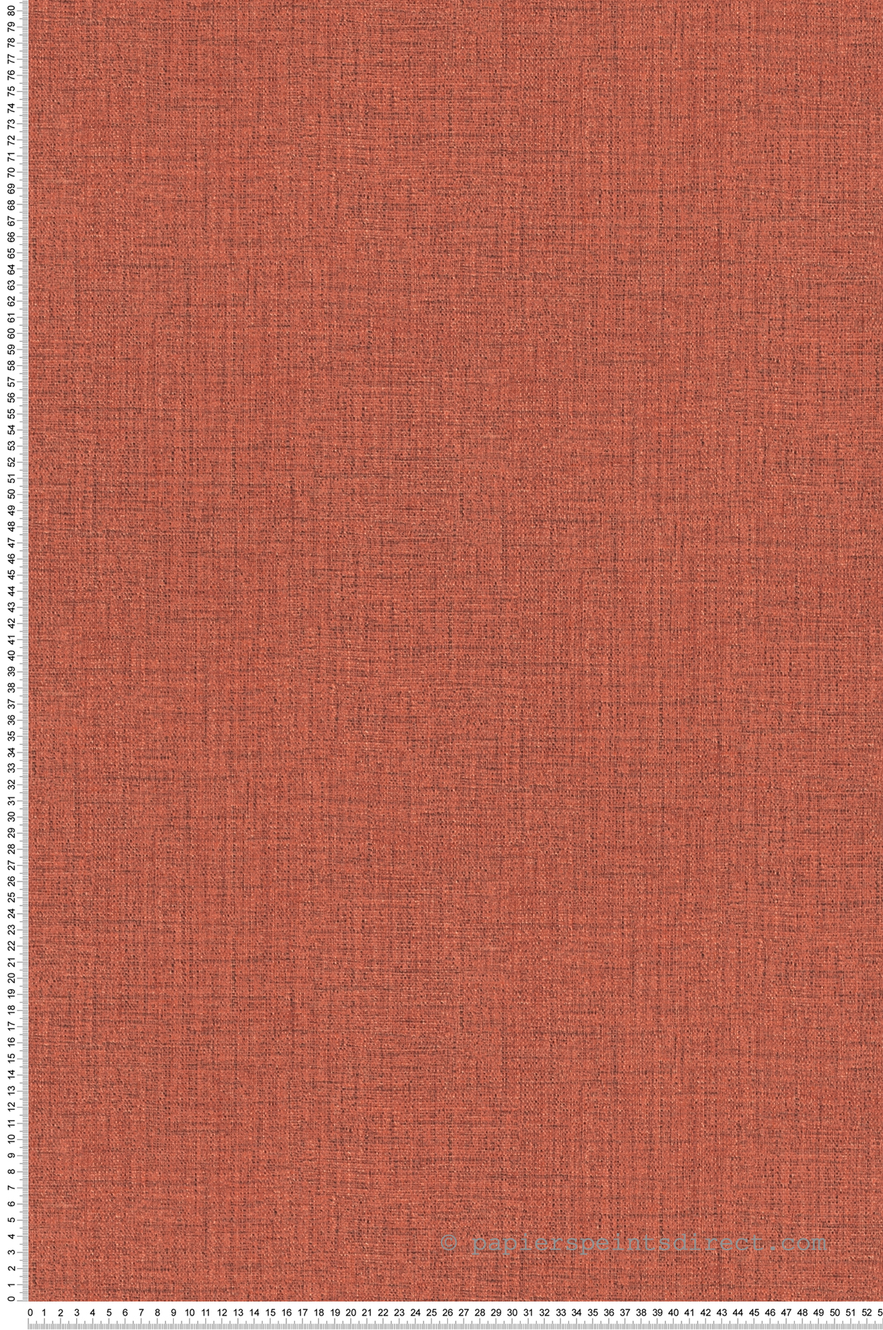 Papier peint Faux Uni Effet Tissu orange chaud - Desert Lodge de Livingwalls | Réf. 38529-1