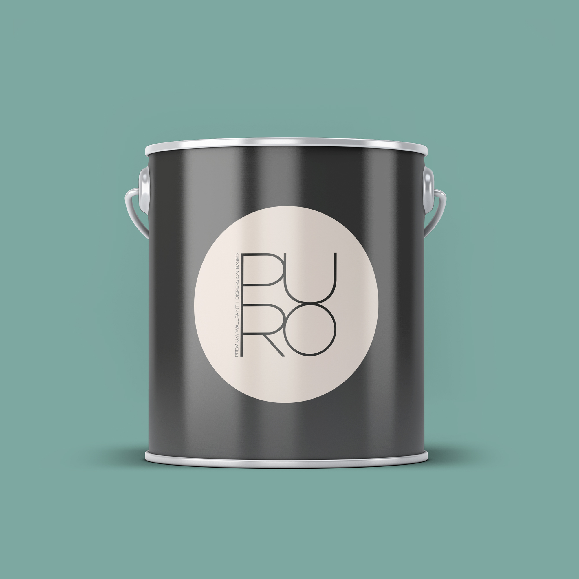 Image d'un pot de 2,5 litres de peinture Puro vert emerald green - c4009