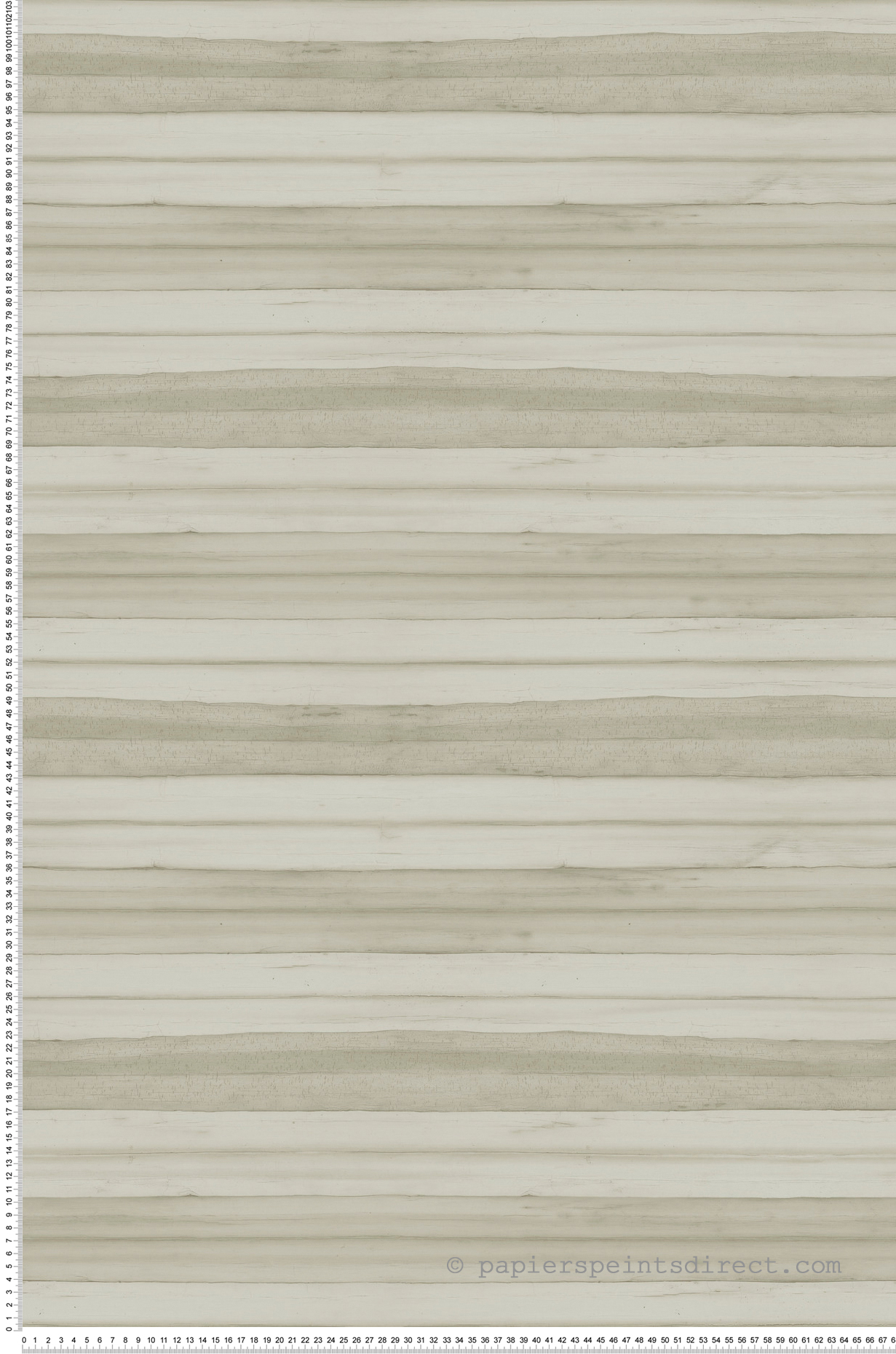 Papier peint Lamelle d'Écorce grège - Greenhouse de York (Initiales) | Réf. INI-GO8263