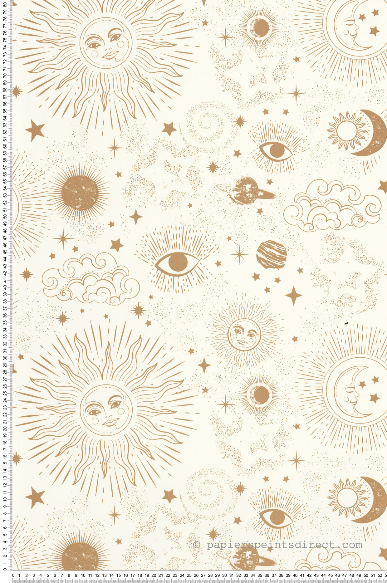 Papier peint Astronomie Live Your Dreams doré - Young & Free de Casélio | Réf. YNF103240020