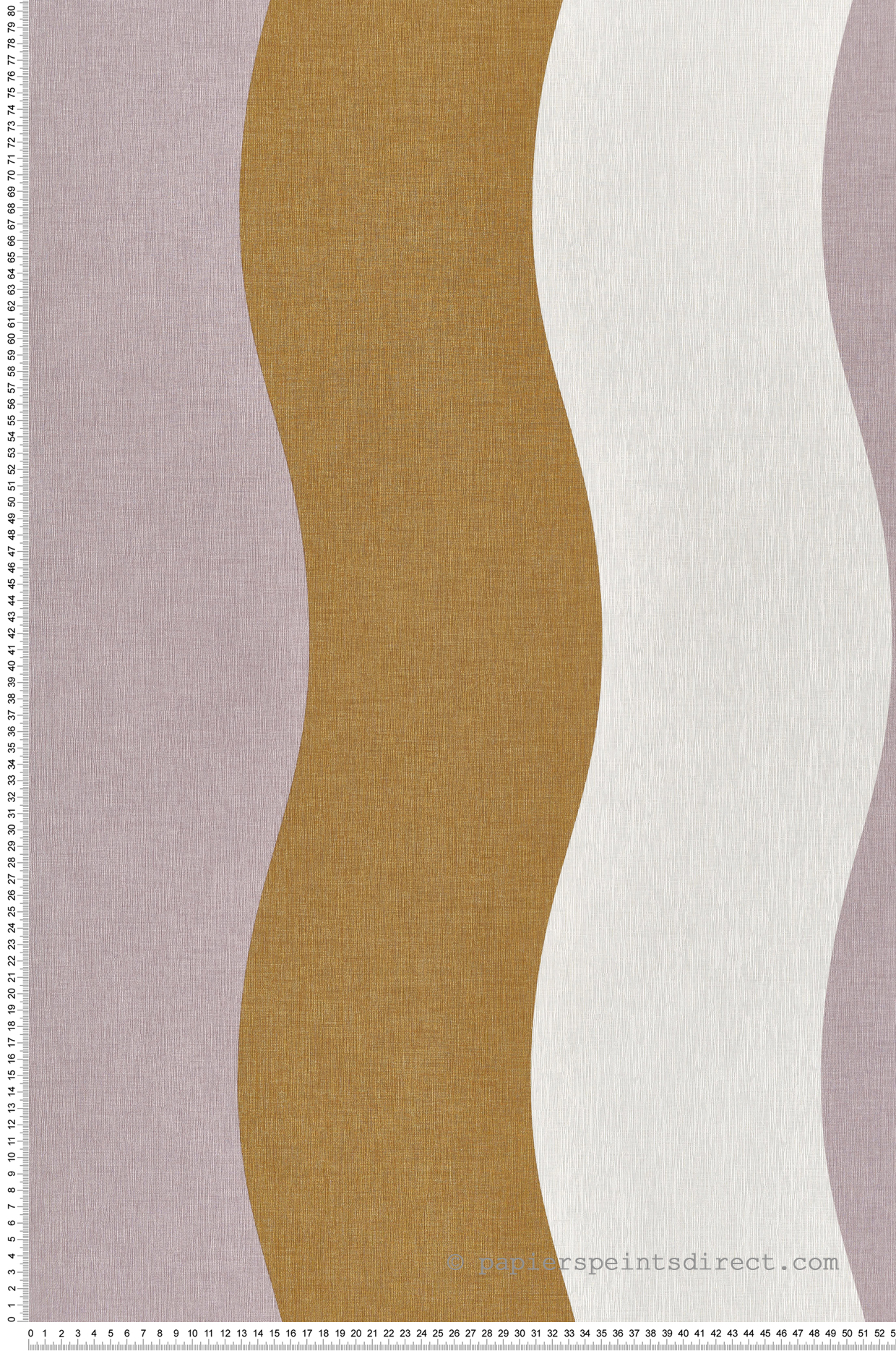 Papier peint Vague Rayure Sandy violet vert - Twist de Casélio | Réf. TST106475076