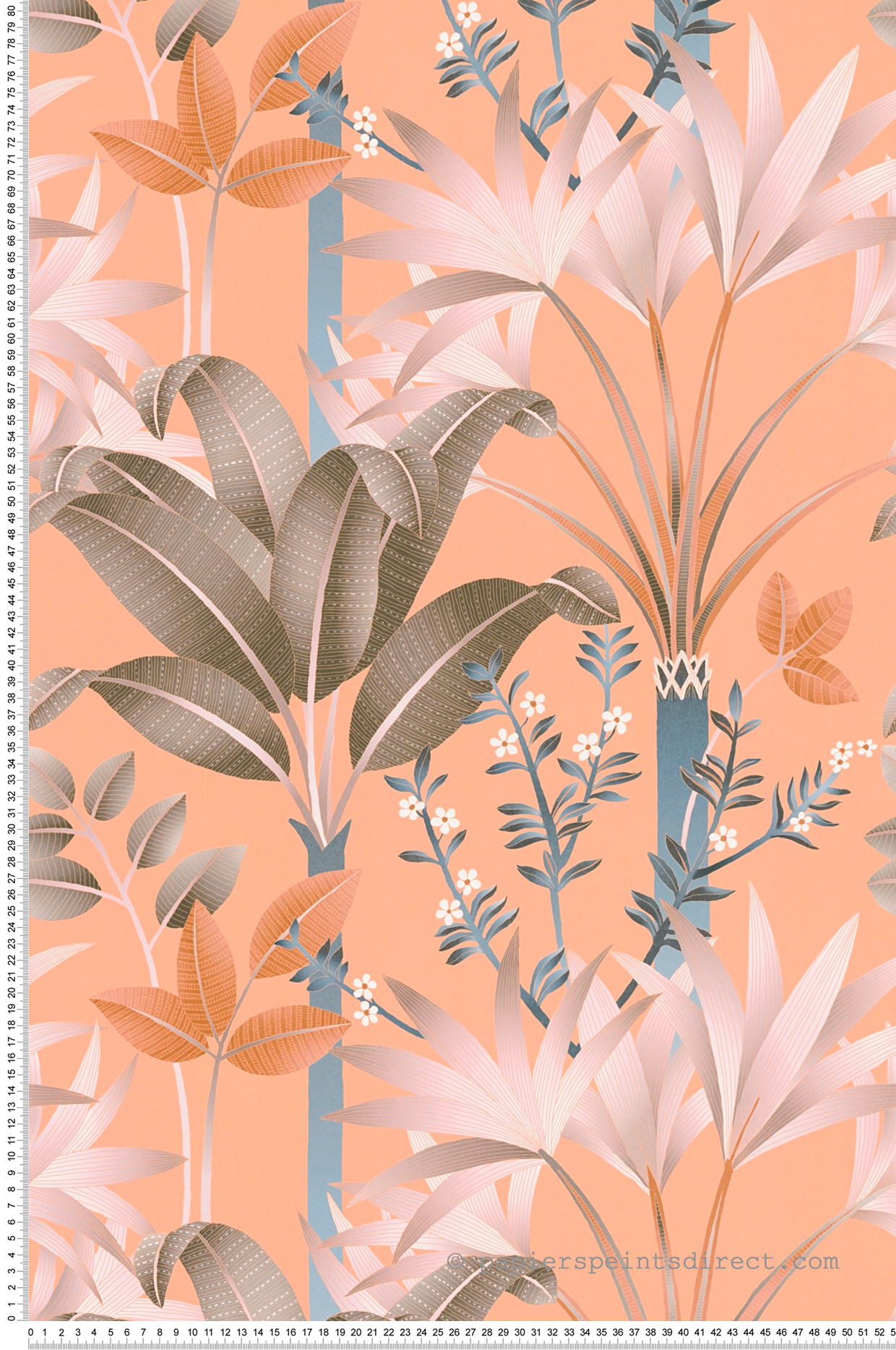 Papier peint Jungle Tropicale corail - Arcade d'Architects Paper | Réf. 39172-2