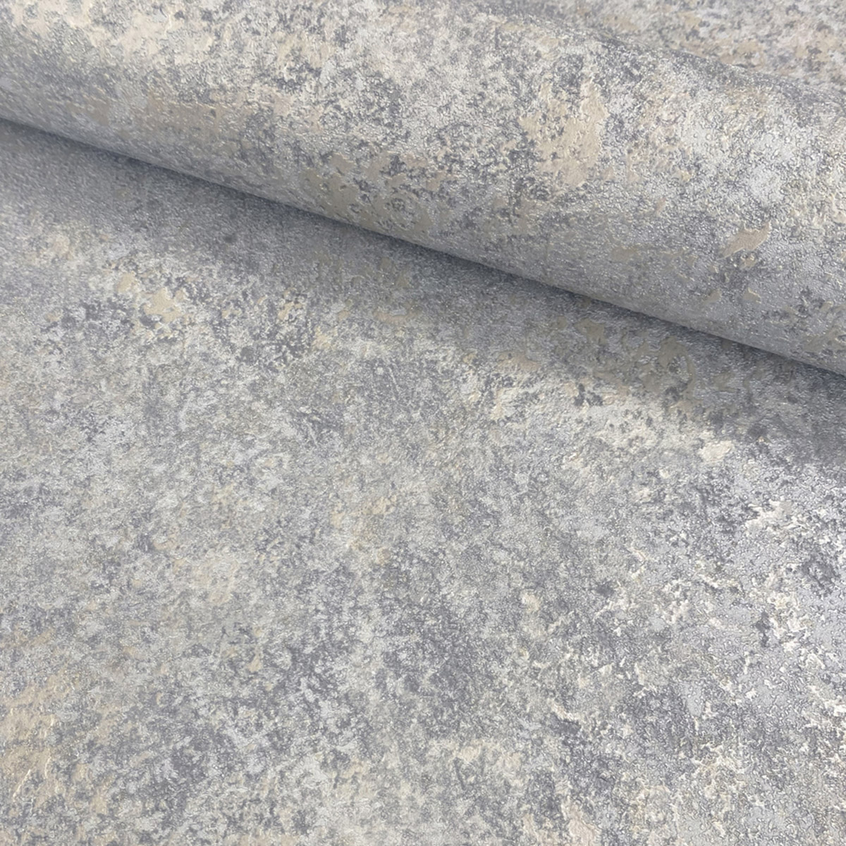 Papier Peint Pierre Paillettes gris éléphant doré - Venezia d'Ugépa AMB3| Réf. UGP-M66719