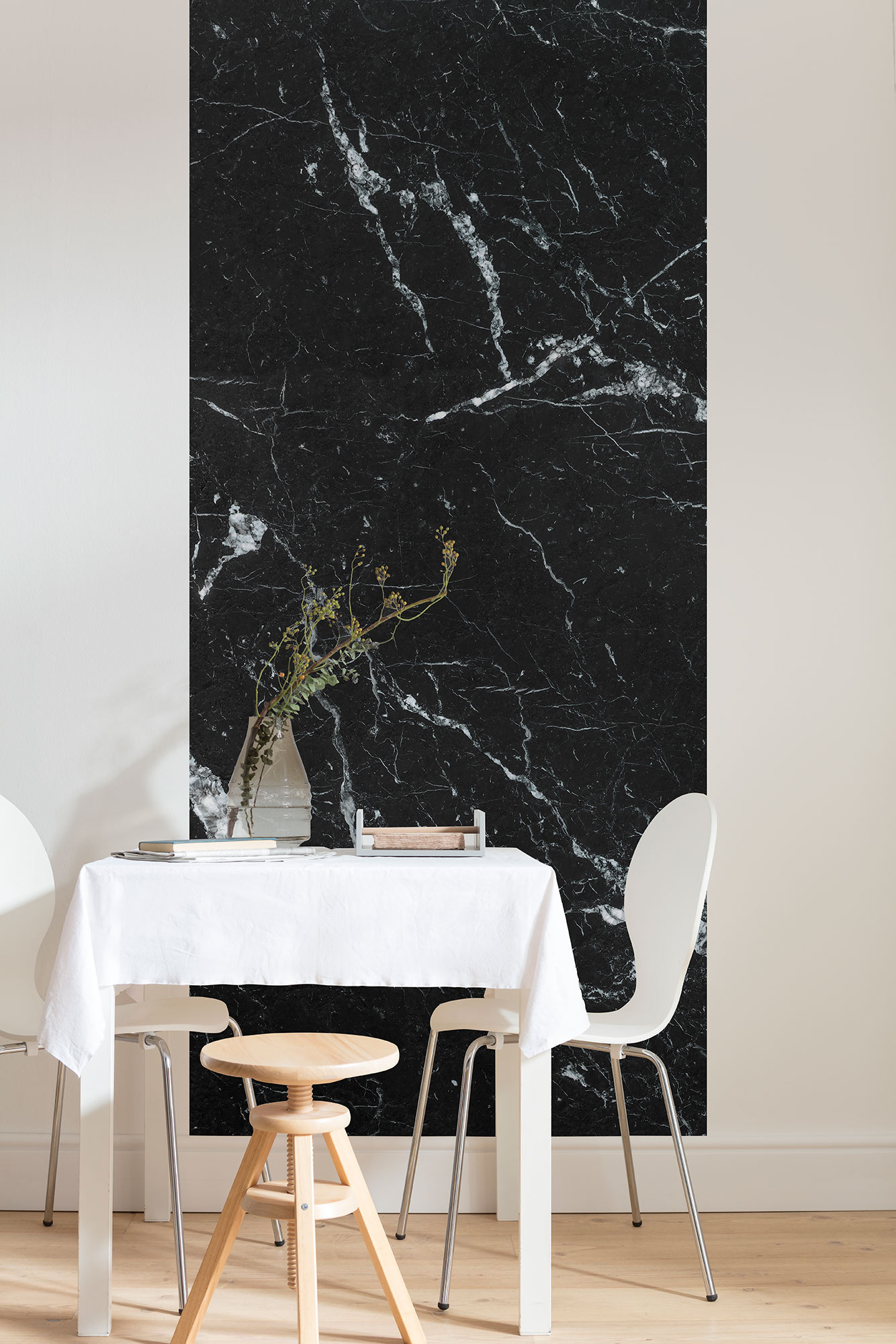 Papier peint marbre Marble Nero Panel - Papier peint lé unique Komar