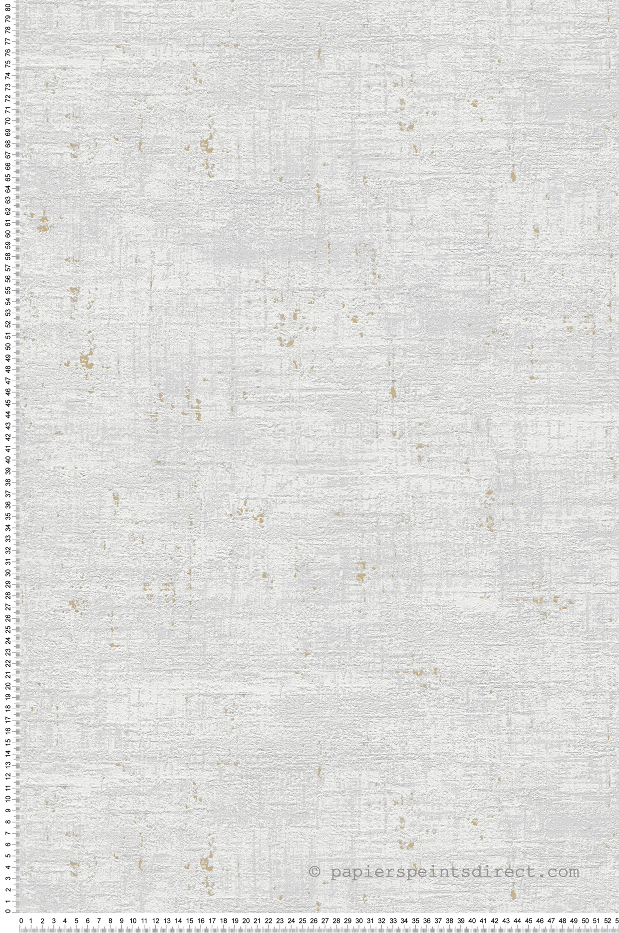 Papier peint Aspect Industriel Texturé blanc gris doré - Stories of Life d'A.S. Création | Réf. AS-396573