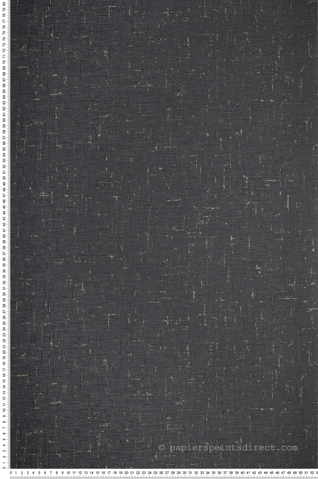 Papier peint Uni Gaze Coton Métal noir doré - Golden Age de Casélio | Réf. GAG103779265