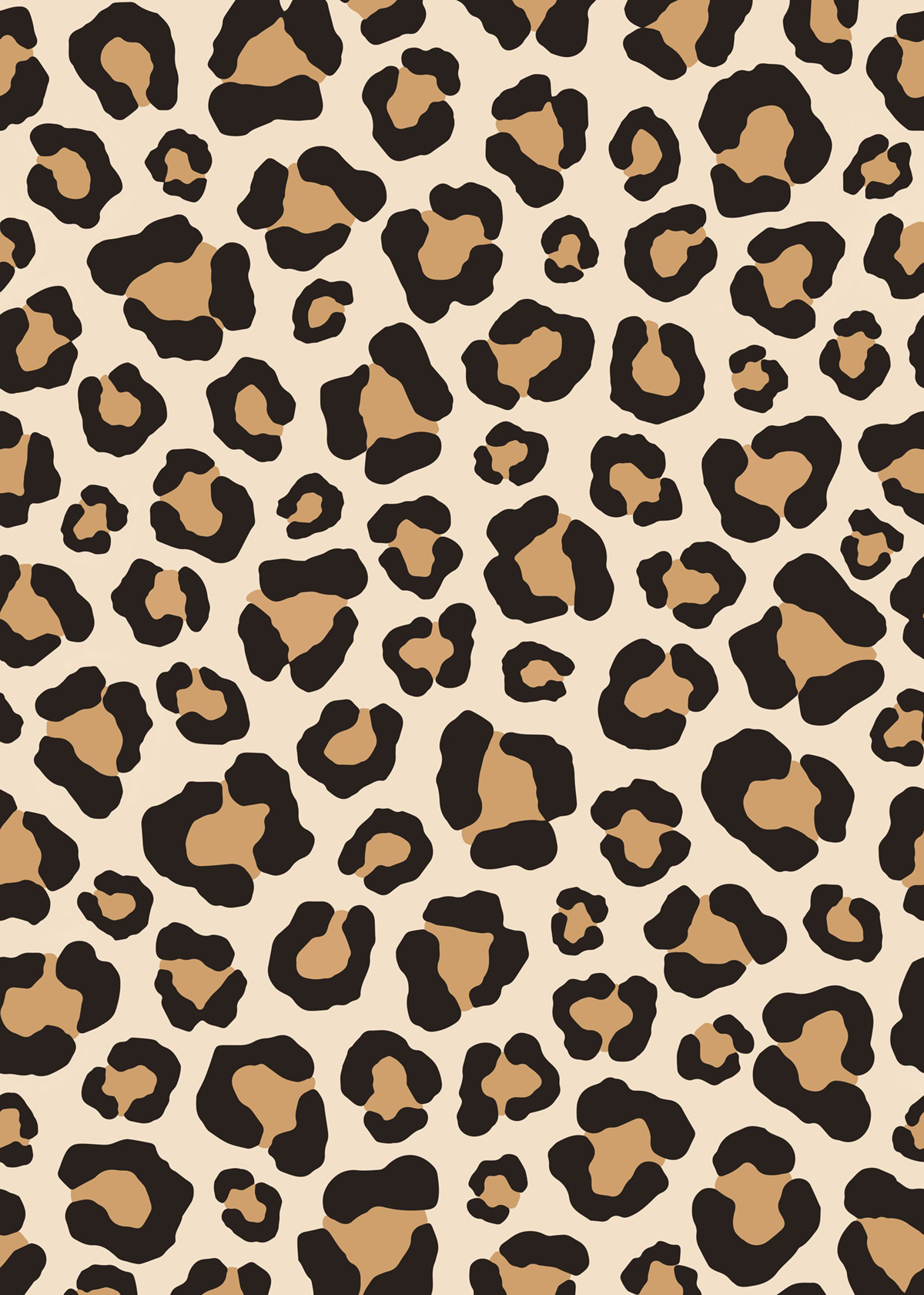 Papier peint panoramique Léopard Sweet Moment beige noir M 200X280 - Pimp My Wall de Casélio | Réf. PMW105171003