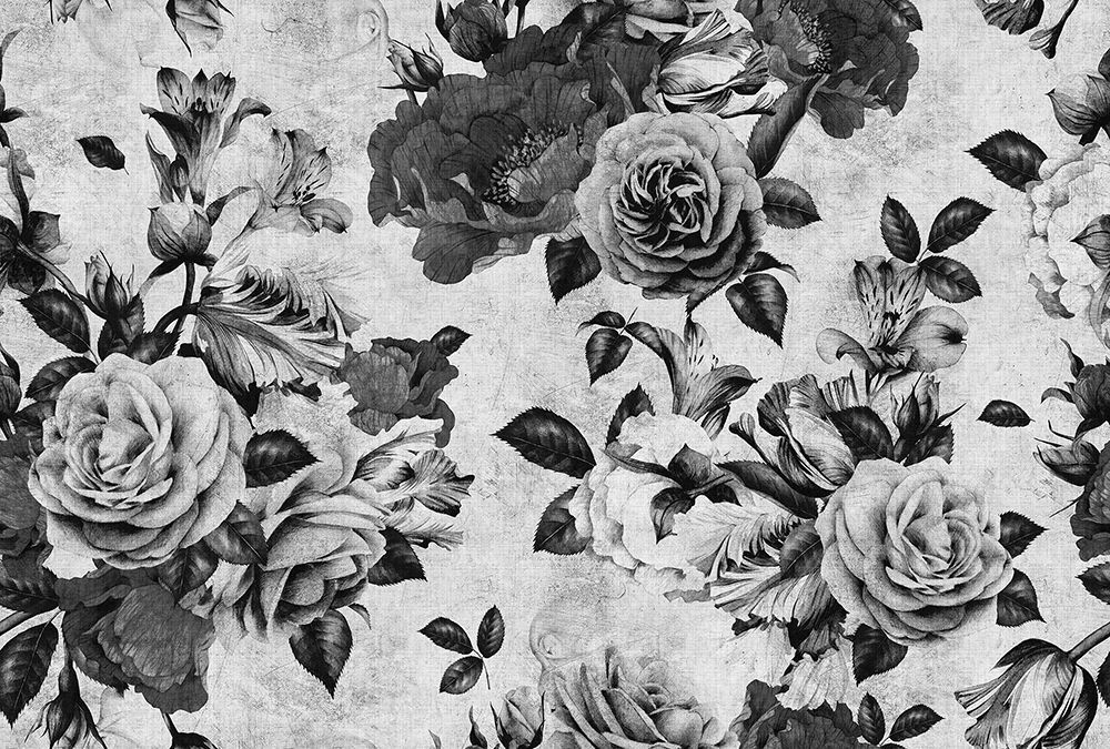 Papier peint panoramique Fleurs Spanish Rose 1 - Référence DD114152 - Intissé 200g/m2 - Standard 400 x 270