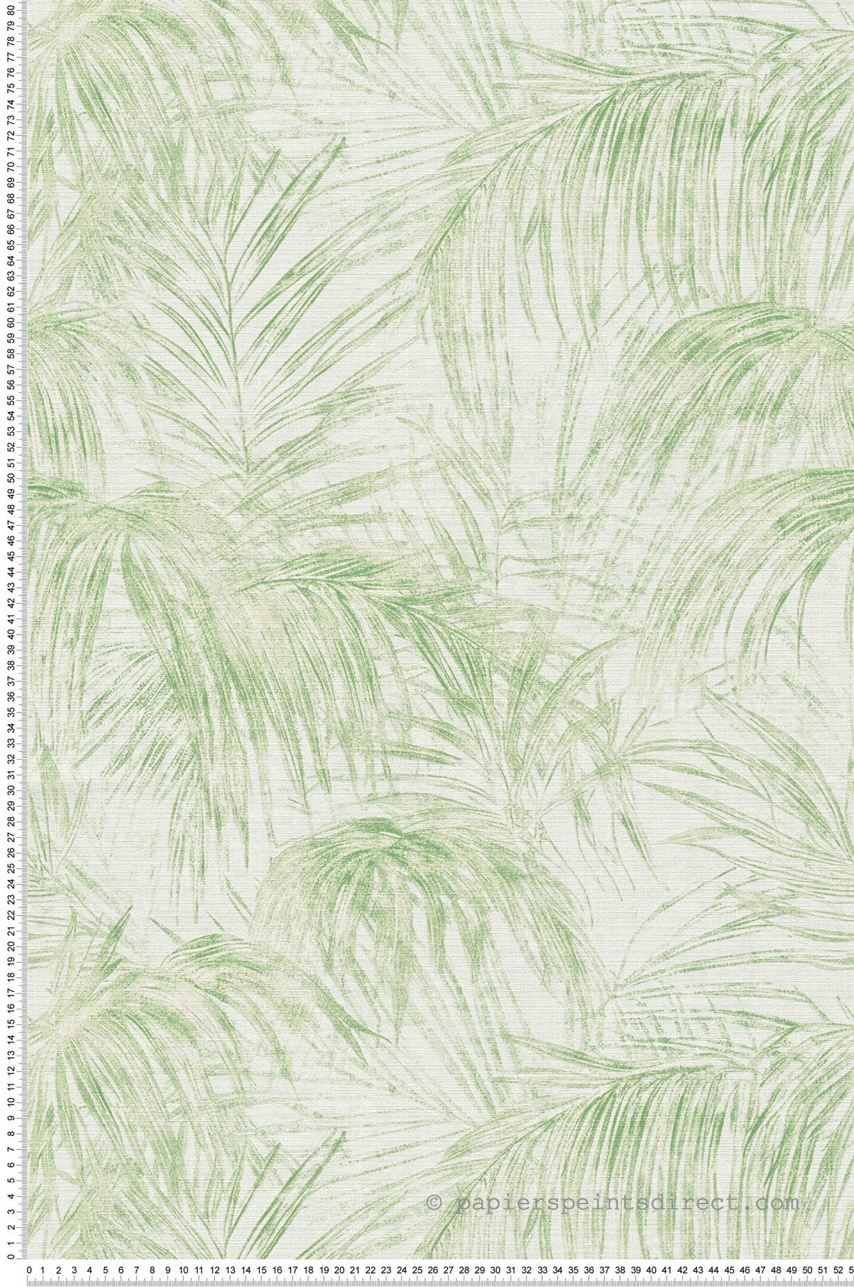 Papier peint Feuilles Jungle Croquis vert blanc cassé - Metropolis Michalsky 6 de Livingwalls | Réf. AS-399811