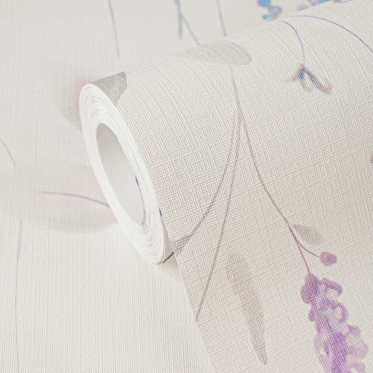 Papier peint Herbier Champêtre Toile violet - Pintwalls 3 d'A.S. Création ZOOM | Réf. AS-791702