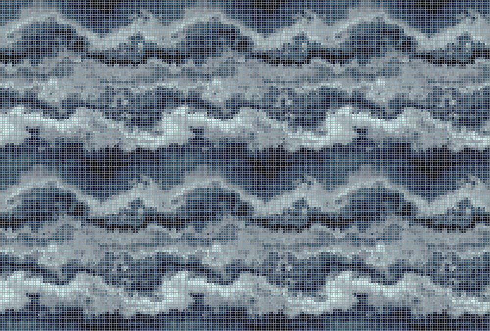 Papier peint panoramique Mer de nuages Mosaic 1 - Référence DD113592 - Intissé 200g/m2 - Standard 400 x 270