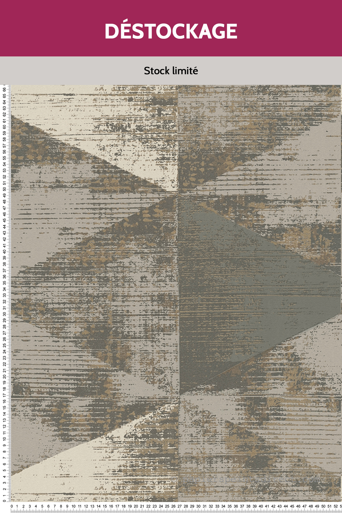 Papier peint Destockage - Géométrique Hexagone marron - Geo Effect d'A.S. Création