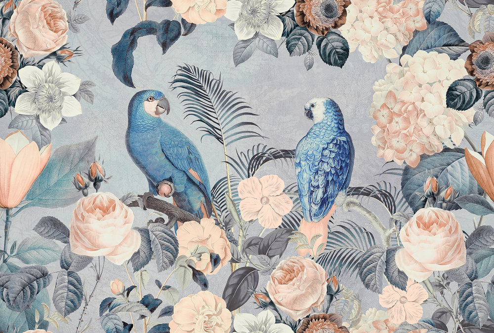 Papier peint panoramique Perroquet Jungle Rendezvous 1 - Référence DD119685 - Intissé 200g/m2 - Standard 400 x 270