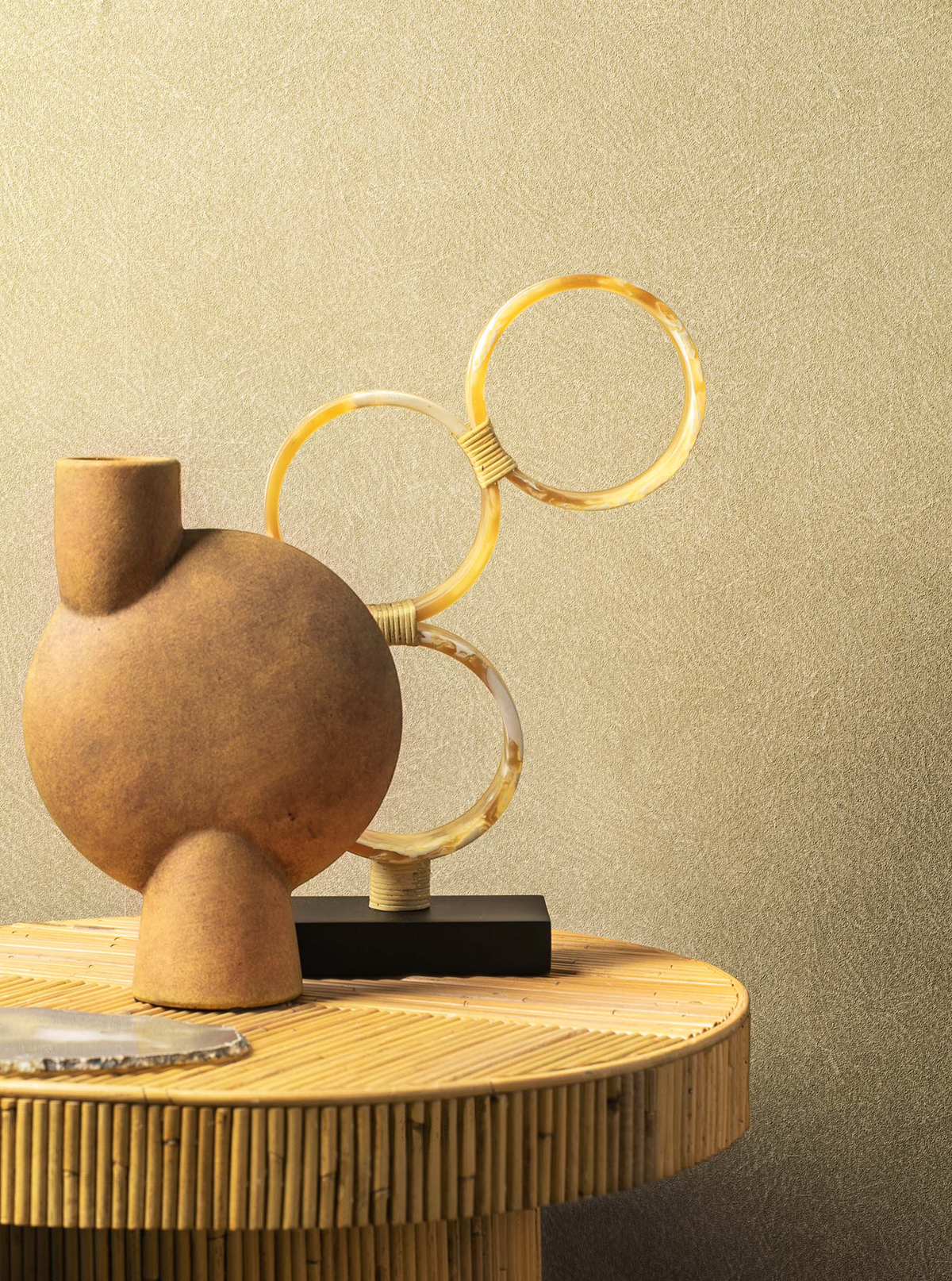 Papier peint Faux Uni Cuir mastic - Maori de Montecolino | Réf. MC-TA25022