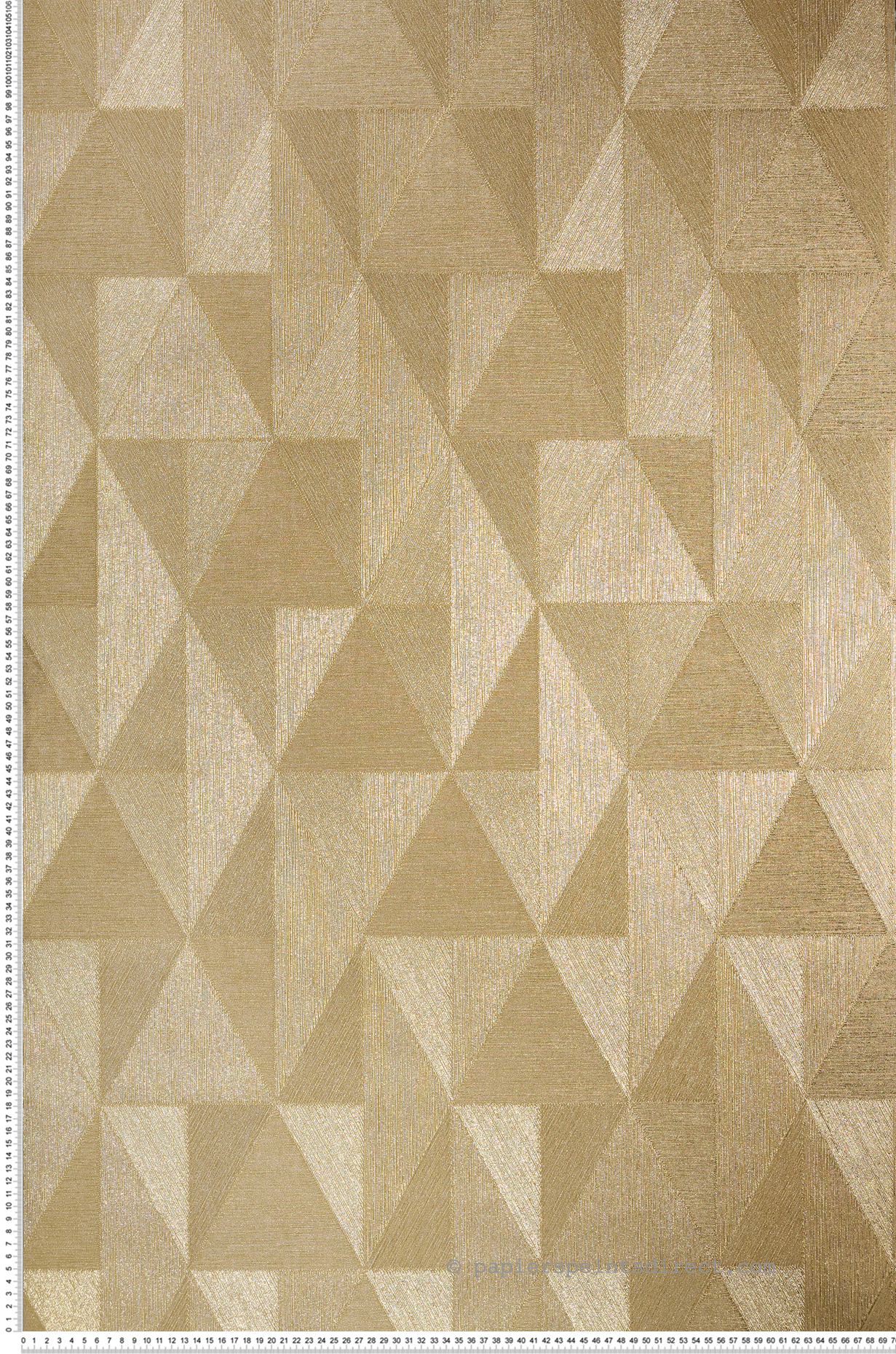 Papier peint Géométrique Iquira doré - Métal de Casamance | Réf. CAS-75802752