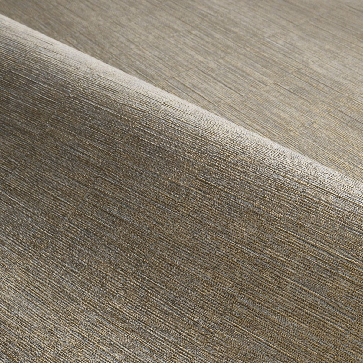 Papier peint Effet Tissu Platinum acier doré - Cérame de Casamance | Réf. CAS-B75072244