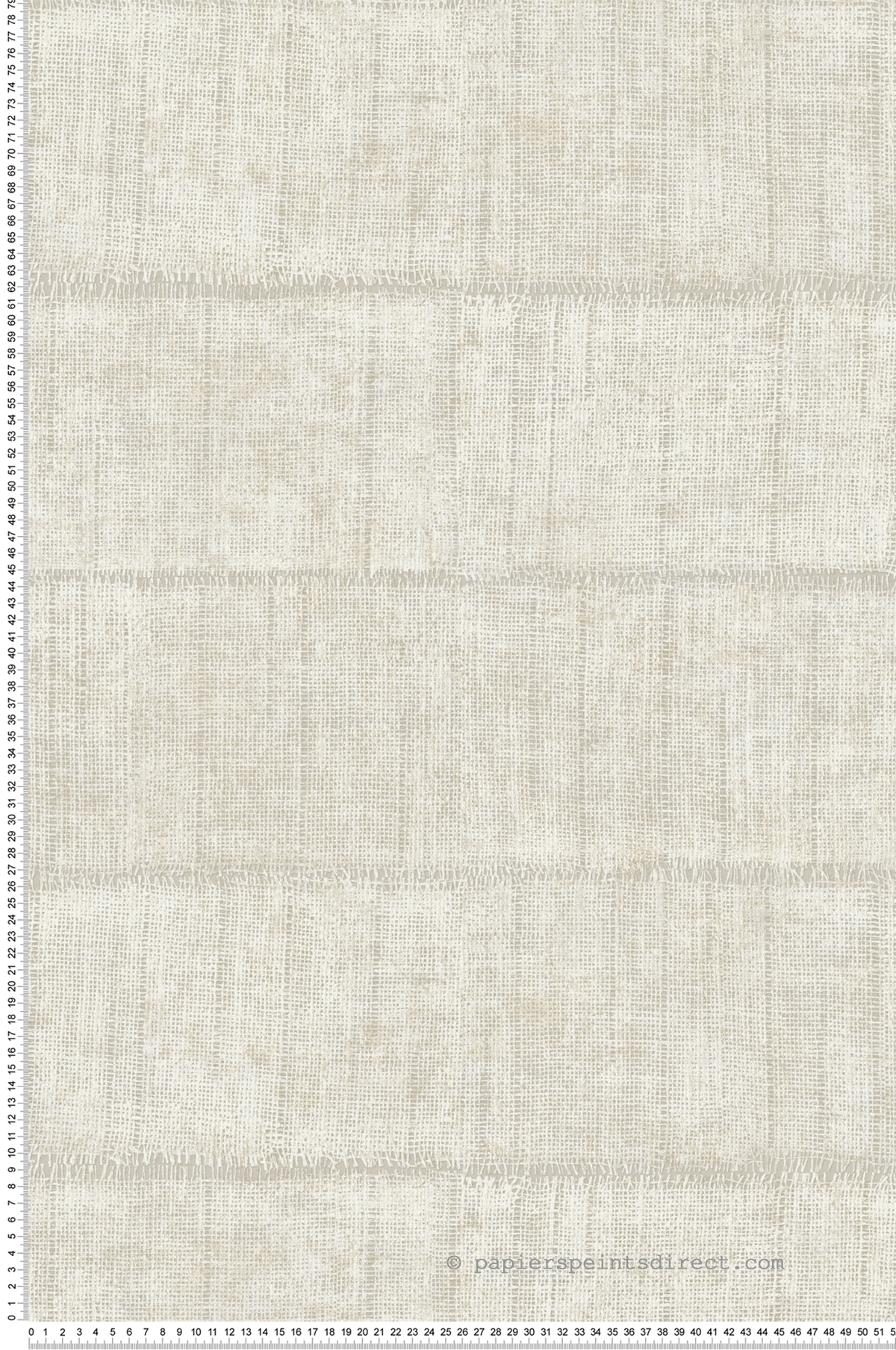 Papier peint Toile de Jute Blake beige argenté - Harry de Lutèce | Réf. LTC-DL26739