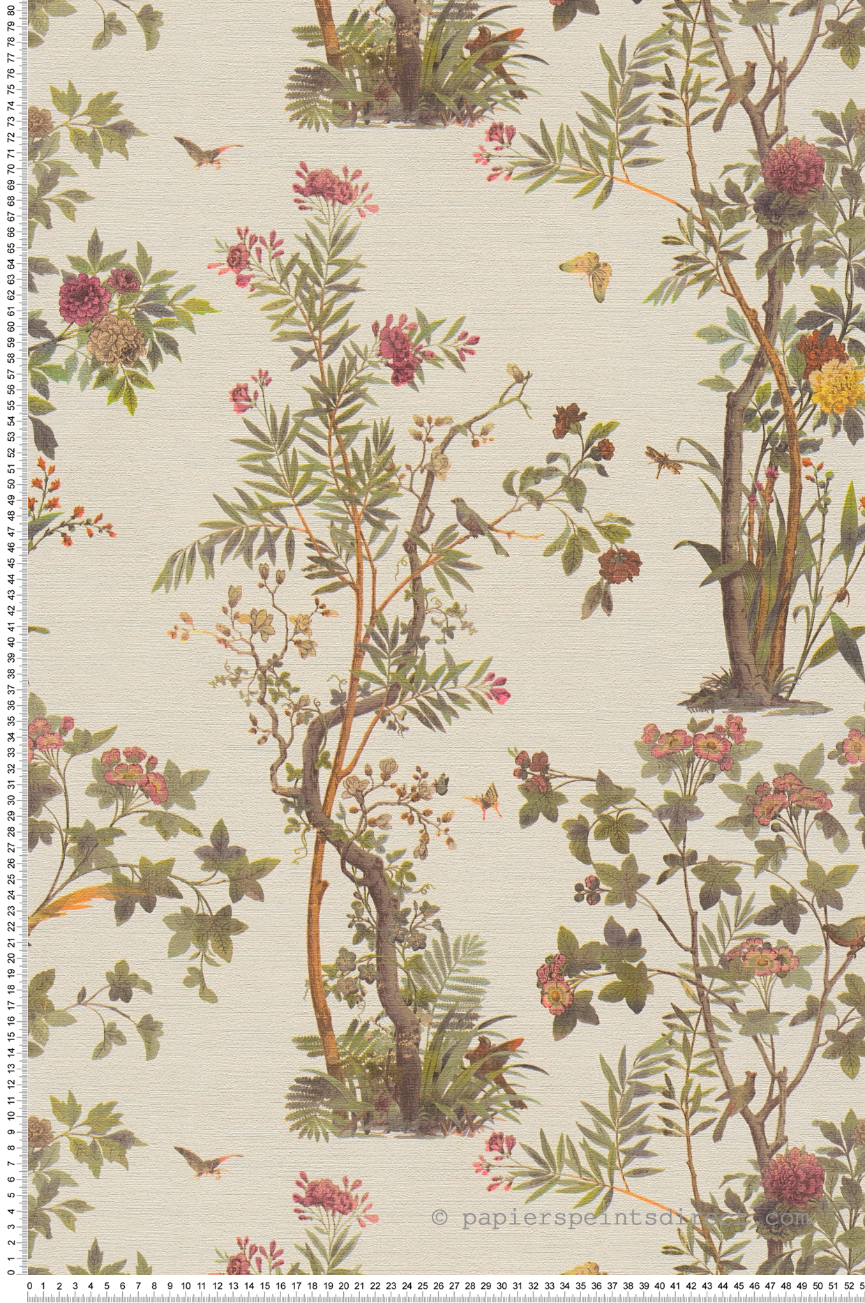 Papier peint Arbre Botanique beige nacré - History of Art 2 d'AS Création | Réf. AS-790431