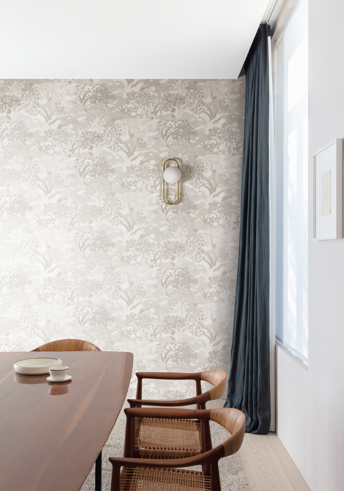 Papier peint Nature Ethnique Fabulo gris doré - Amazone de Masureel | Réf. MAS-ZON502