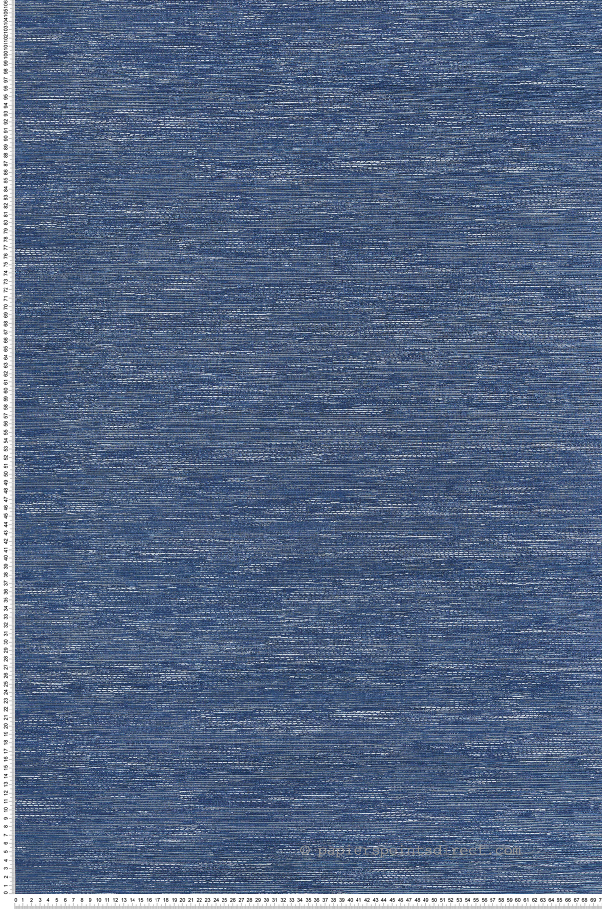 Papier peint Faux Uni Tissage Tatami bleu électrique - Le Jacquard de Casamance | Réf. CAS-C75345814