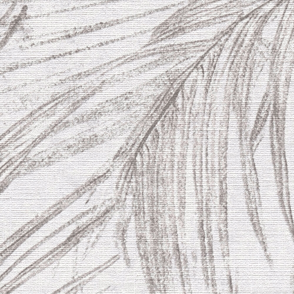 Papier peint Feuilles Jungle Croquis noir blanc - Metropolis Michalsky 6 de Livingwalls ZOOM | Réf. AS-399813