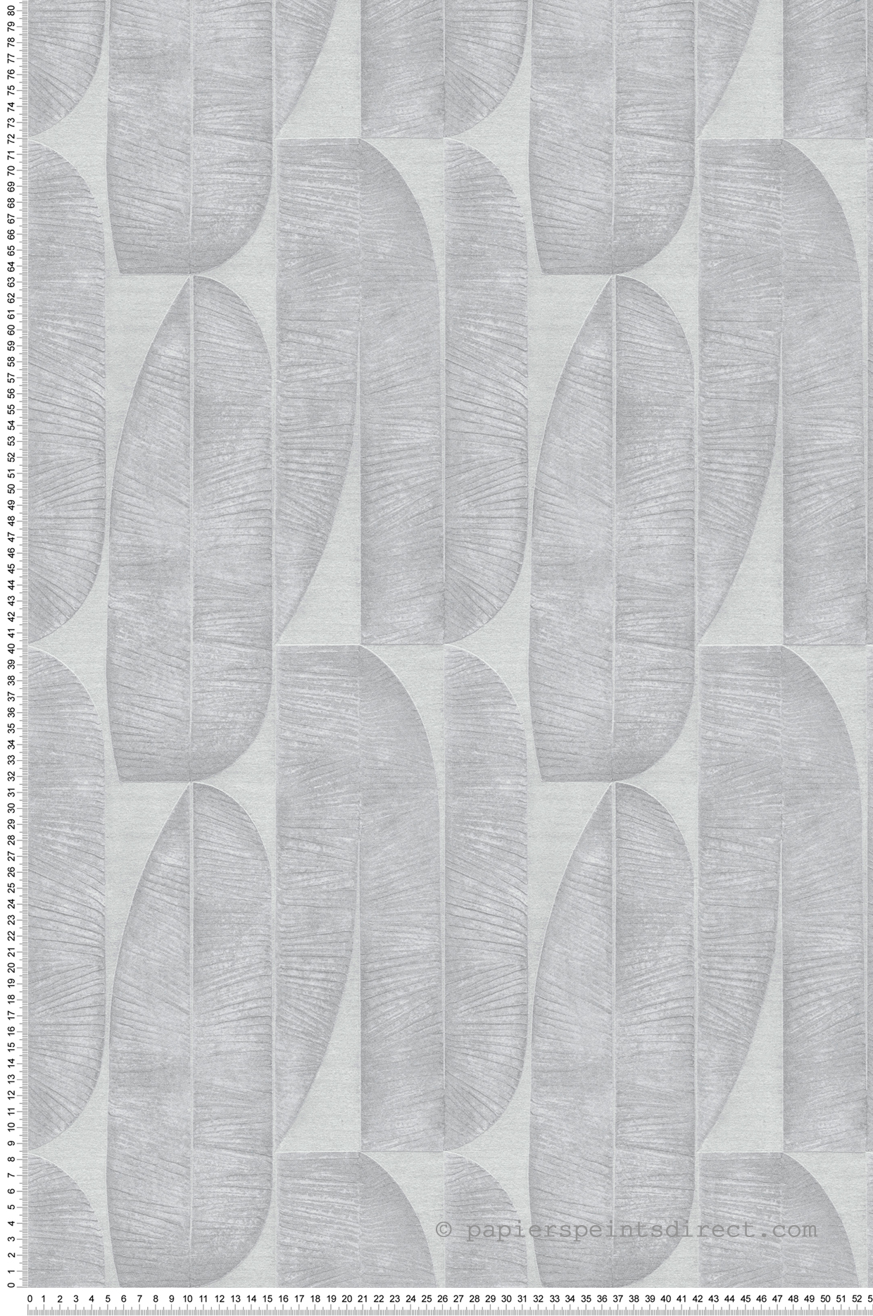 Papier peint Grandes Palmes Géométriques gris clair - Stories of Life d'A.S. Création | Réf. AS-396582