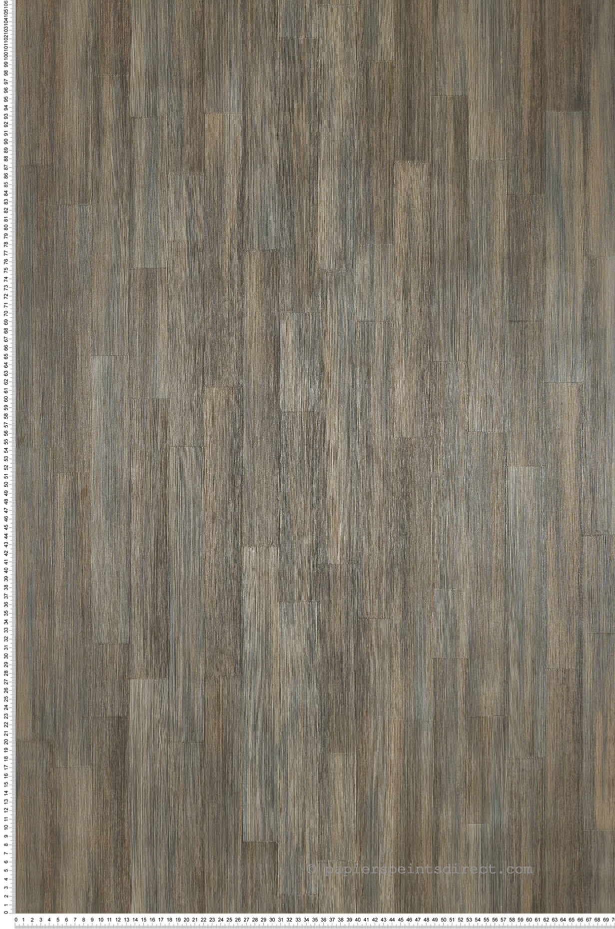 Papier peint Planche de Bois Sapelli marron taupe - Végétal de Casamance | Réf. CAS-74865614