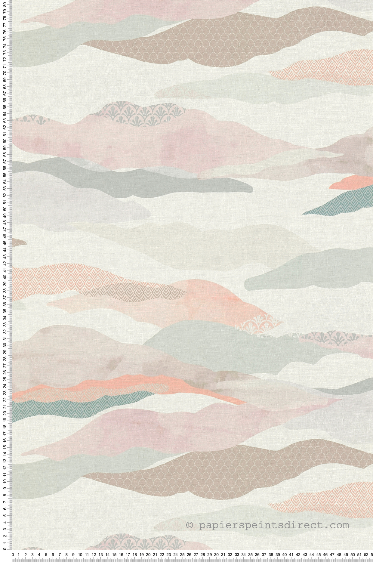 Papier peint Nuage de Montagne pastel rose - Pintwalls 2 d'A.S. Création | Réf. AS-396992