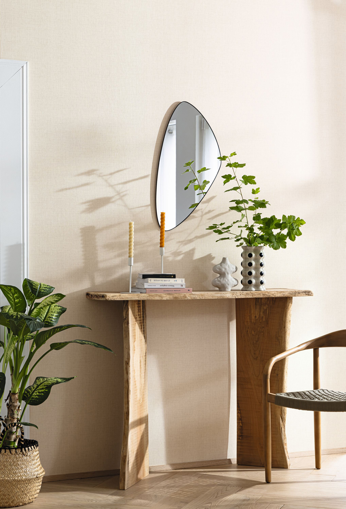 Papier peint Raphia Tissé lin - Matières de Casélio | Réf. MMT105971522