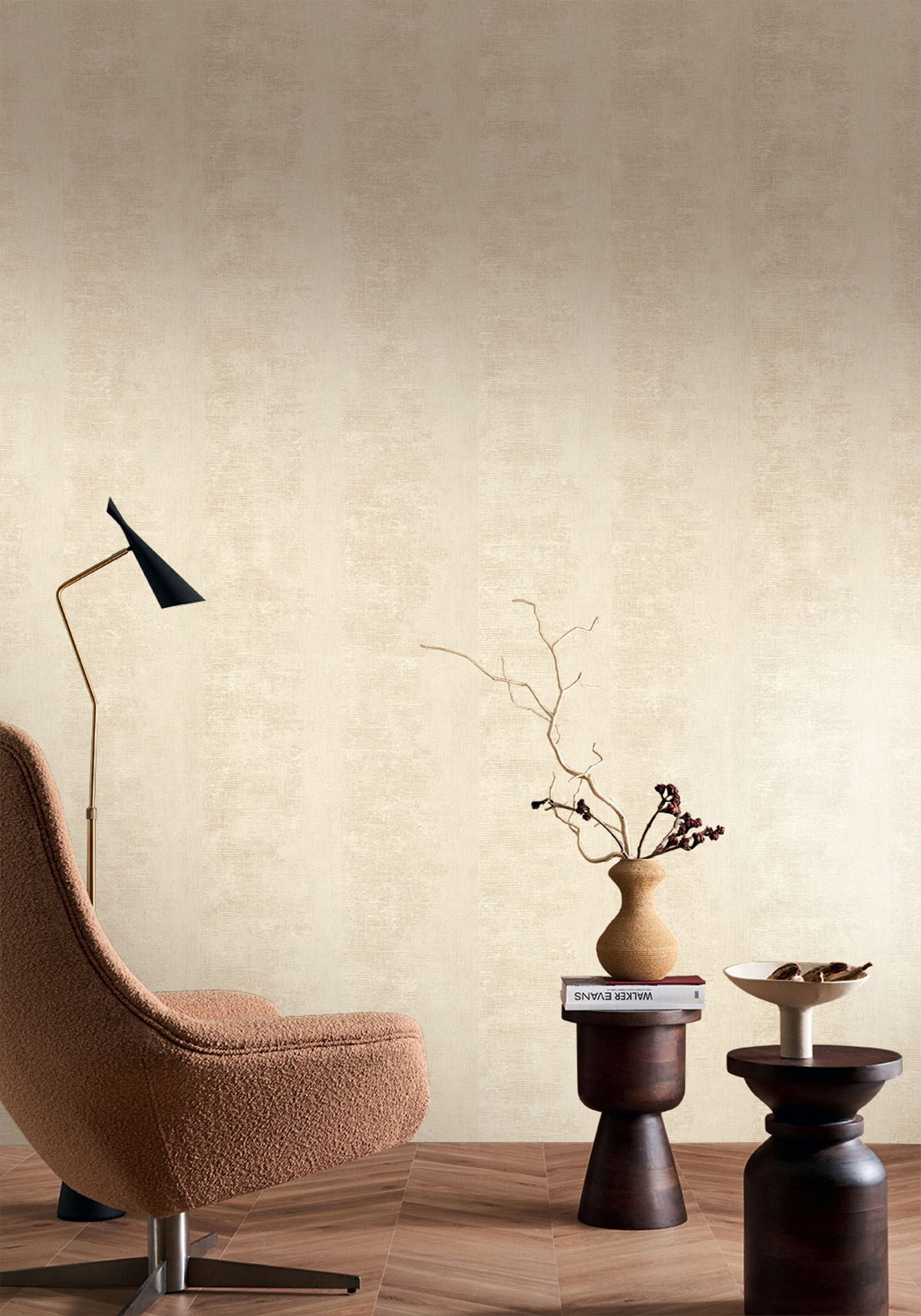 Papier peint Pierre Zumaia ivoire - Cérame de Casamance | Réf. CAS-76121834