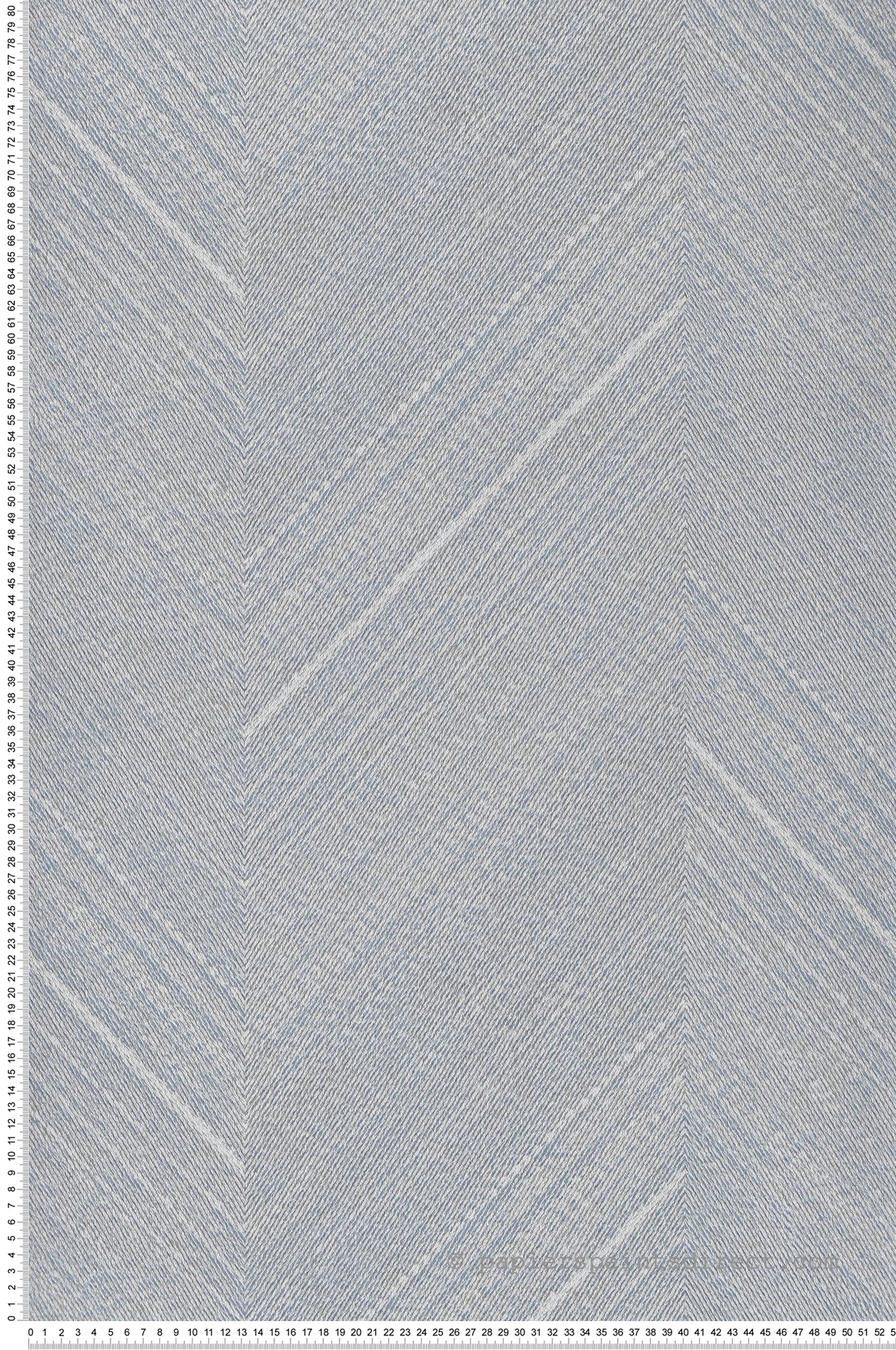 Papier peint Tissage Chevron gris bleu blanc - Shamal de Montecolino | Réf. MC-NHW1021