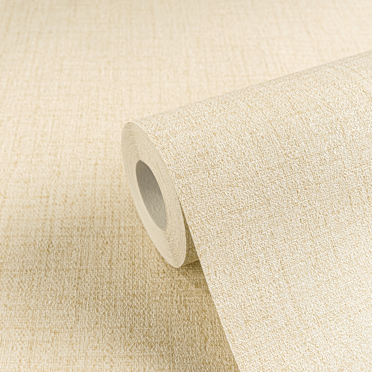 Papier peint Uni Tissage Métallisé ivoire - Cosmoliving d'A.S. Création ZOOM | Réf. AS-790662