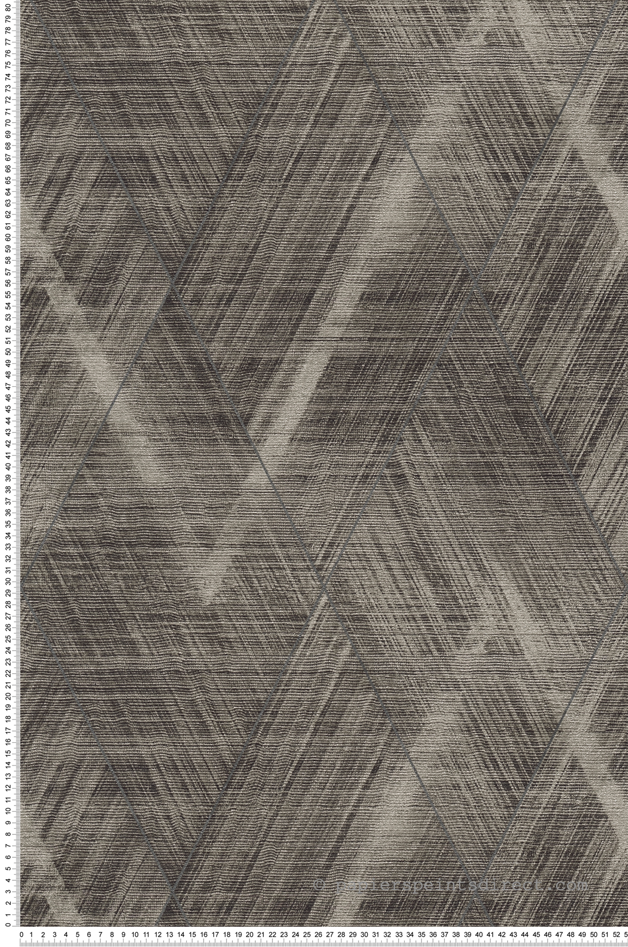 Papier peint Losange Géo Textile noir argenté - The BOS d'A.S. Création | Réf. AS-388241