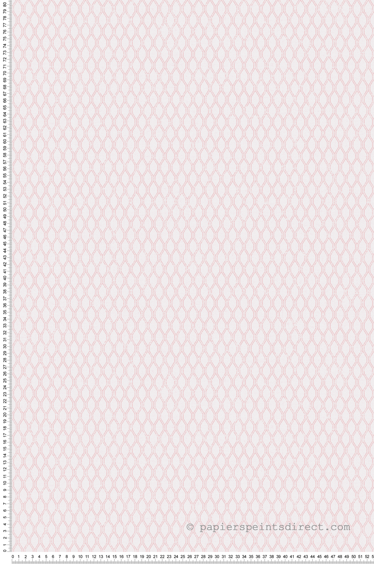 Papier peint Alvéole Graphique rose - Mini Prints de Lutèce | Réf. LTC-G56657