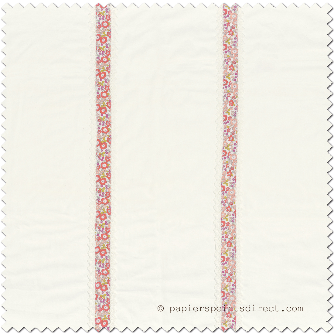 Tissu Fleuri Chipie rose - Rose et Nino de Camengo | Réf. CAM-45570124