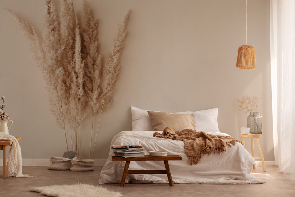 Papier peint panoramique Pampas beige - Wall Love d'A.S. Création | Réf. DD129603