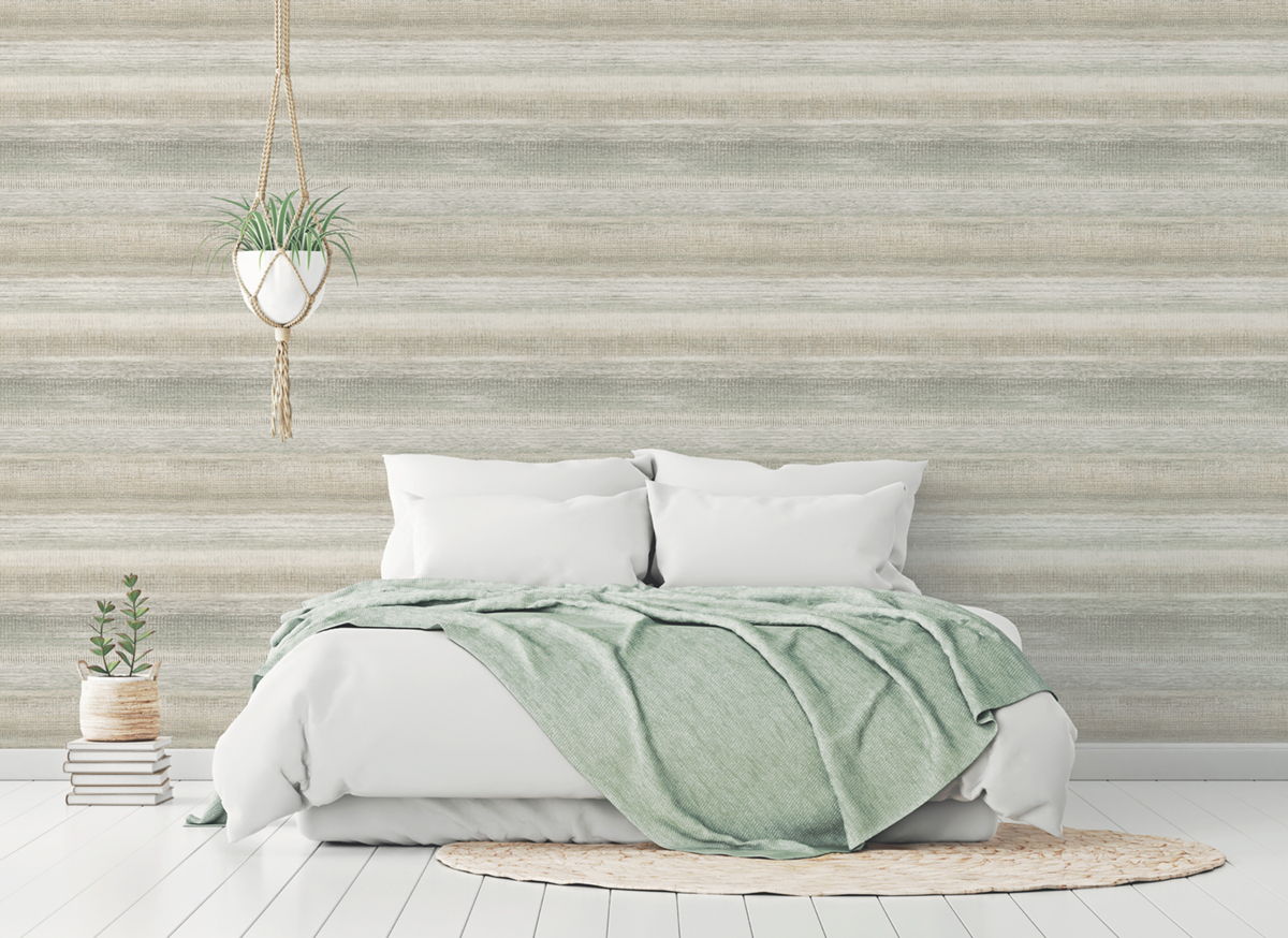 Papier peint Faux Uni Rayure Fil grège bleuté - Reality 4 de Lutèce | Réf. LTC-51220907